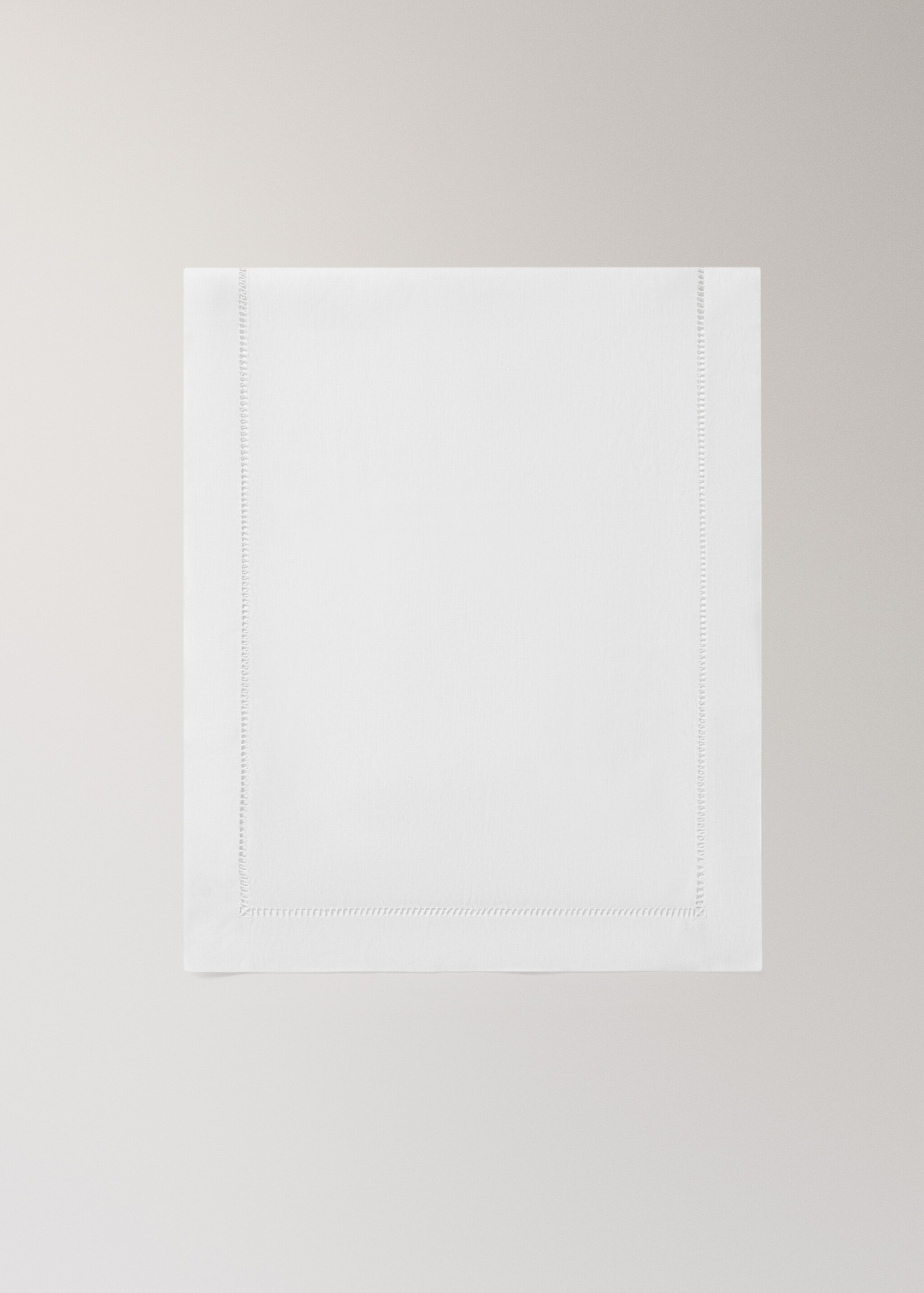 Лляна доріжка на стіл з вишитою мережкою - Товар без моделі, Білий. Ref: 27083285-00.