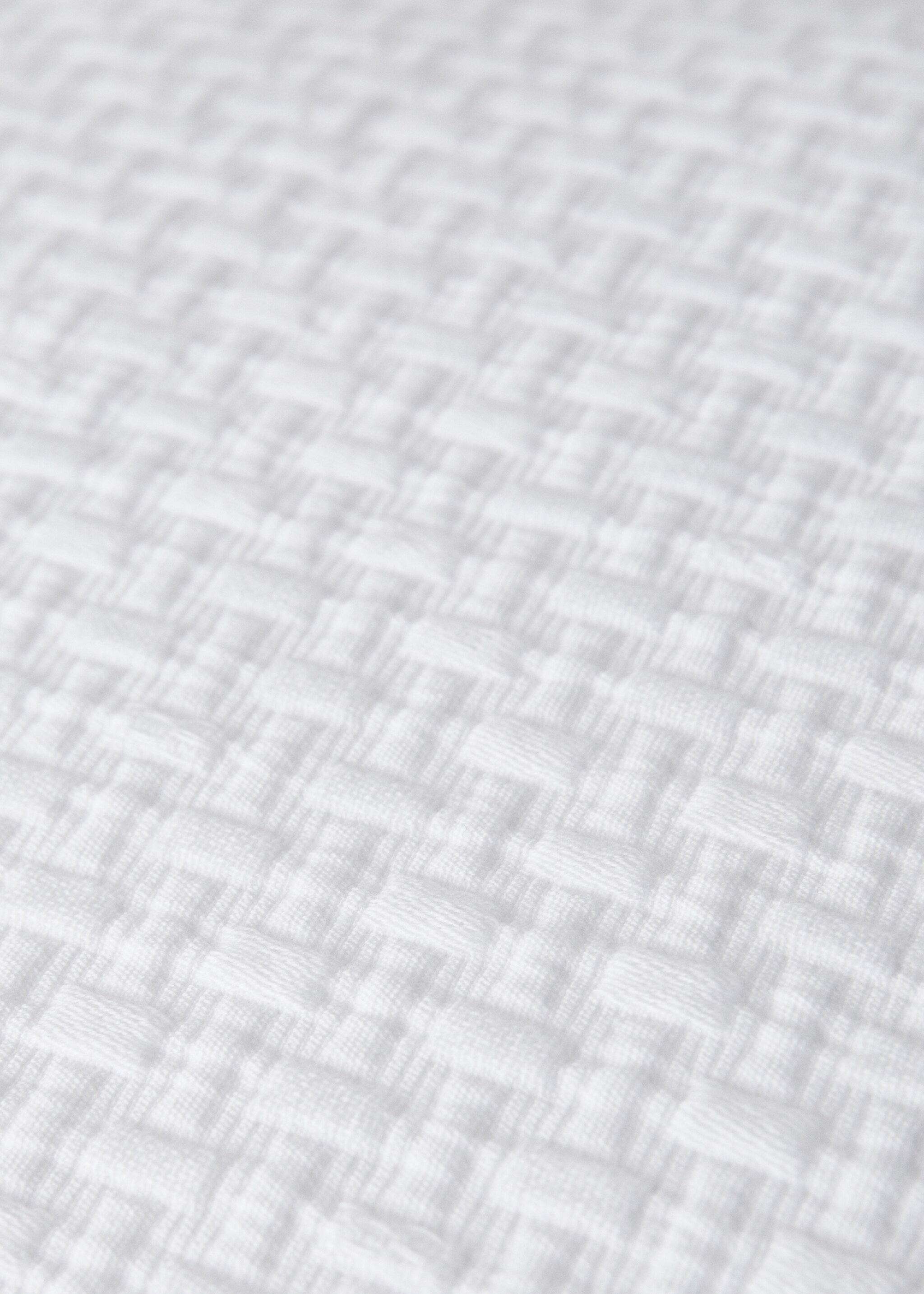 Μαξιλαροθήκη βαμβάκι garment-dyed 50x50 εκ - Λεπτομέρεια του προϊόντος 1, Λευκό. Ref: 27083289-00.