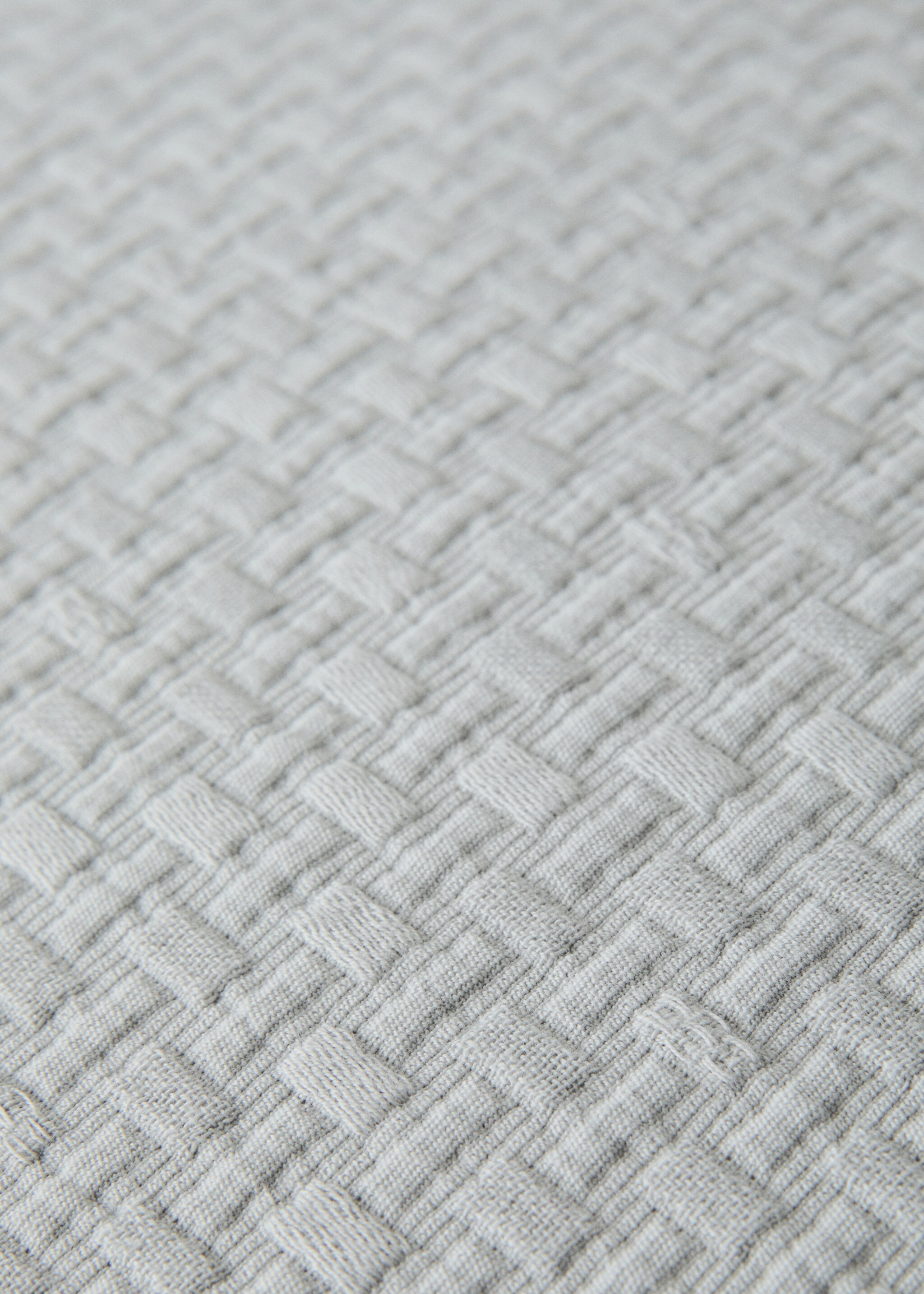 Μαξιλαροθήκη βαμβάκι garment-dyed 50x50 εκ - Λεπτομέρεια του προϊόντος 1, Γκρι. Ref: 27083289-00.