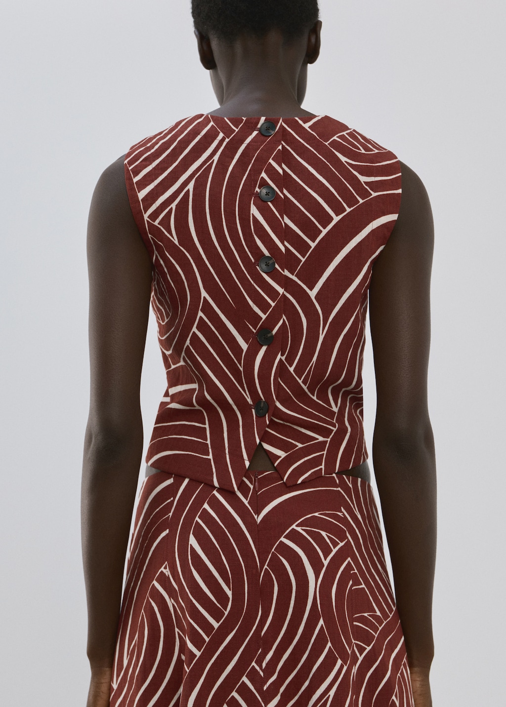Geometric print top - image 3