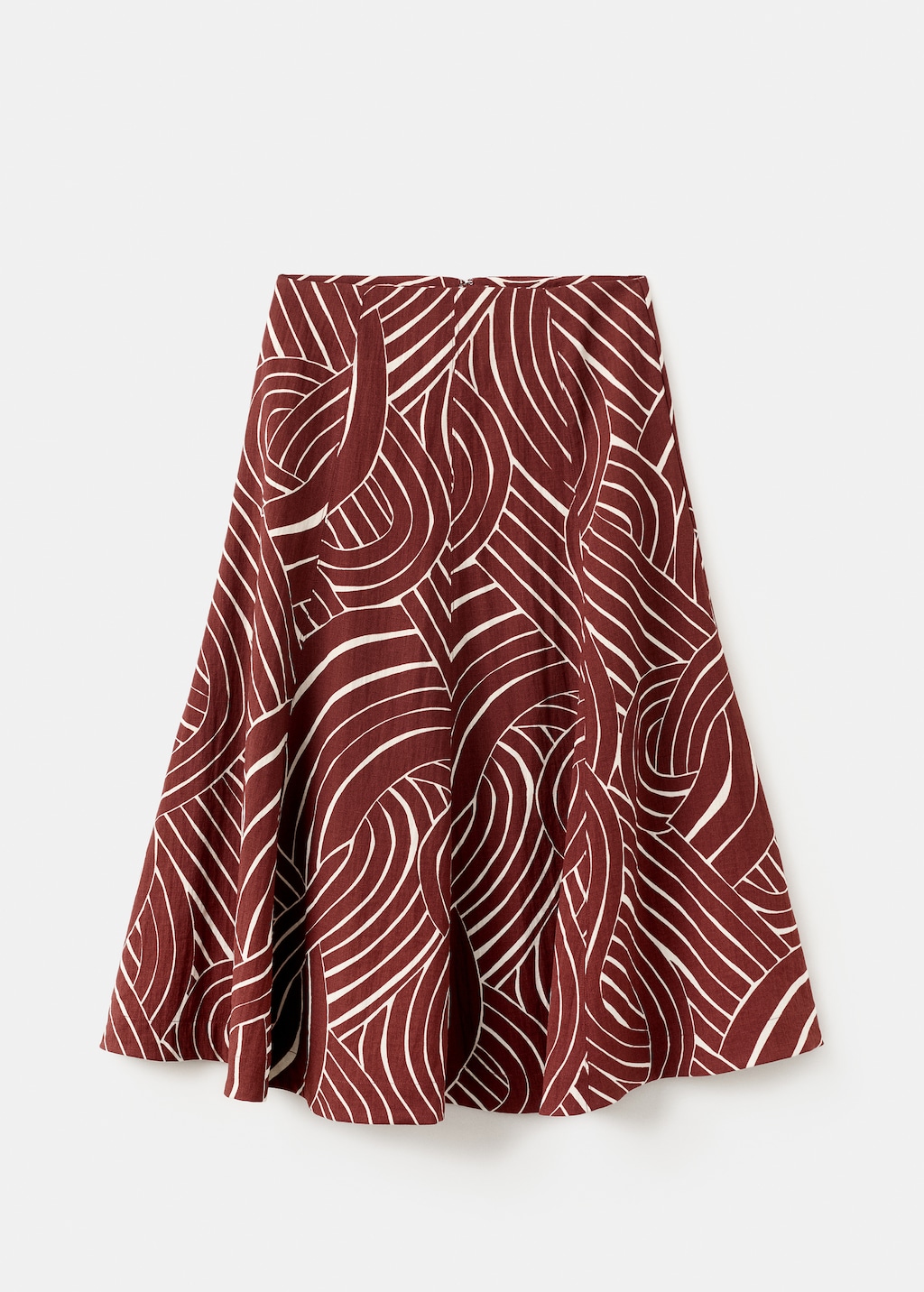 A-line skirt with geometric print - image 4