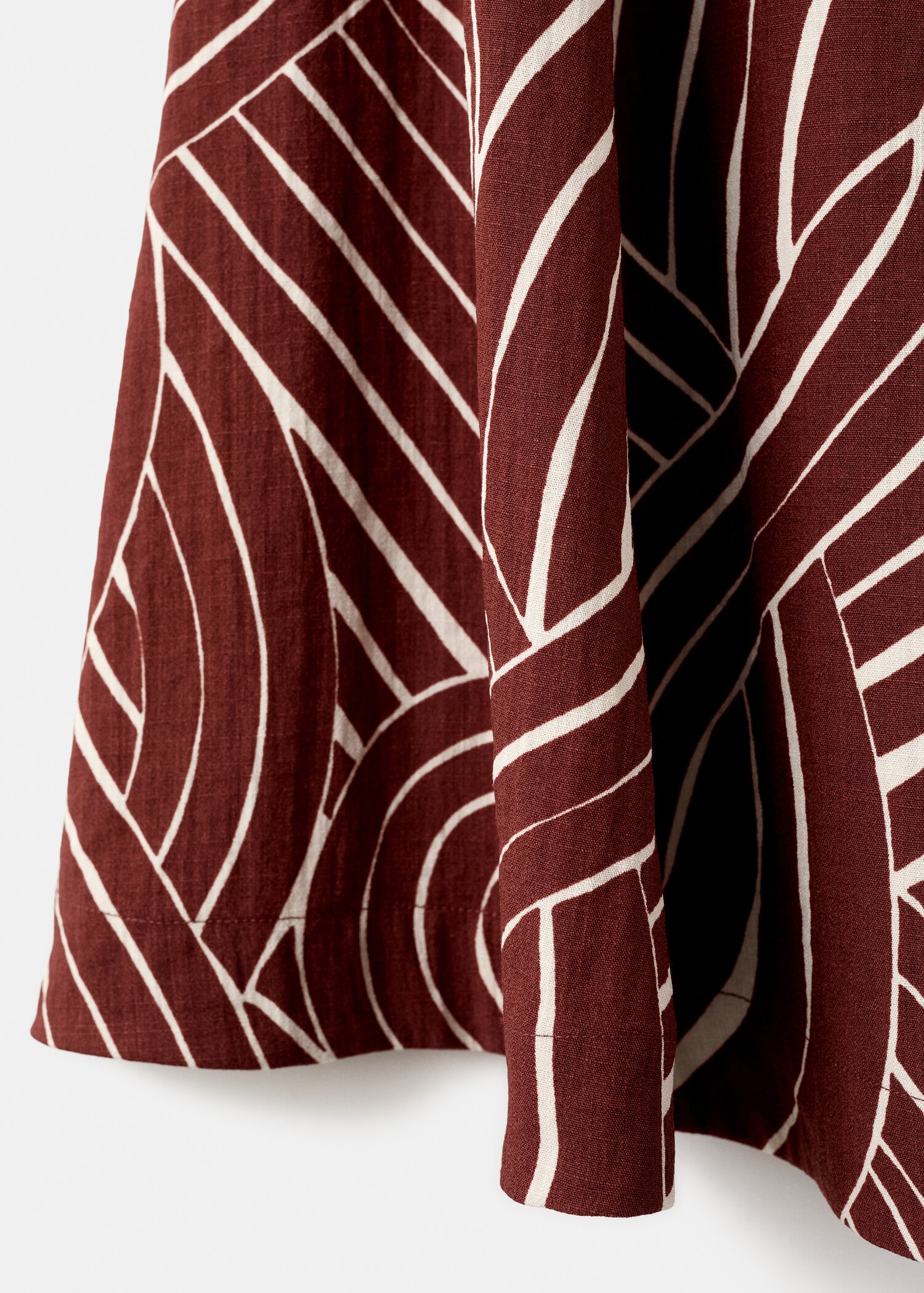 A-line skirt with geometric pattern - Details of the article 8