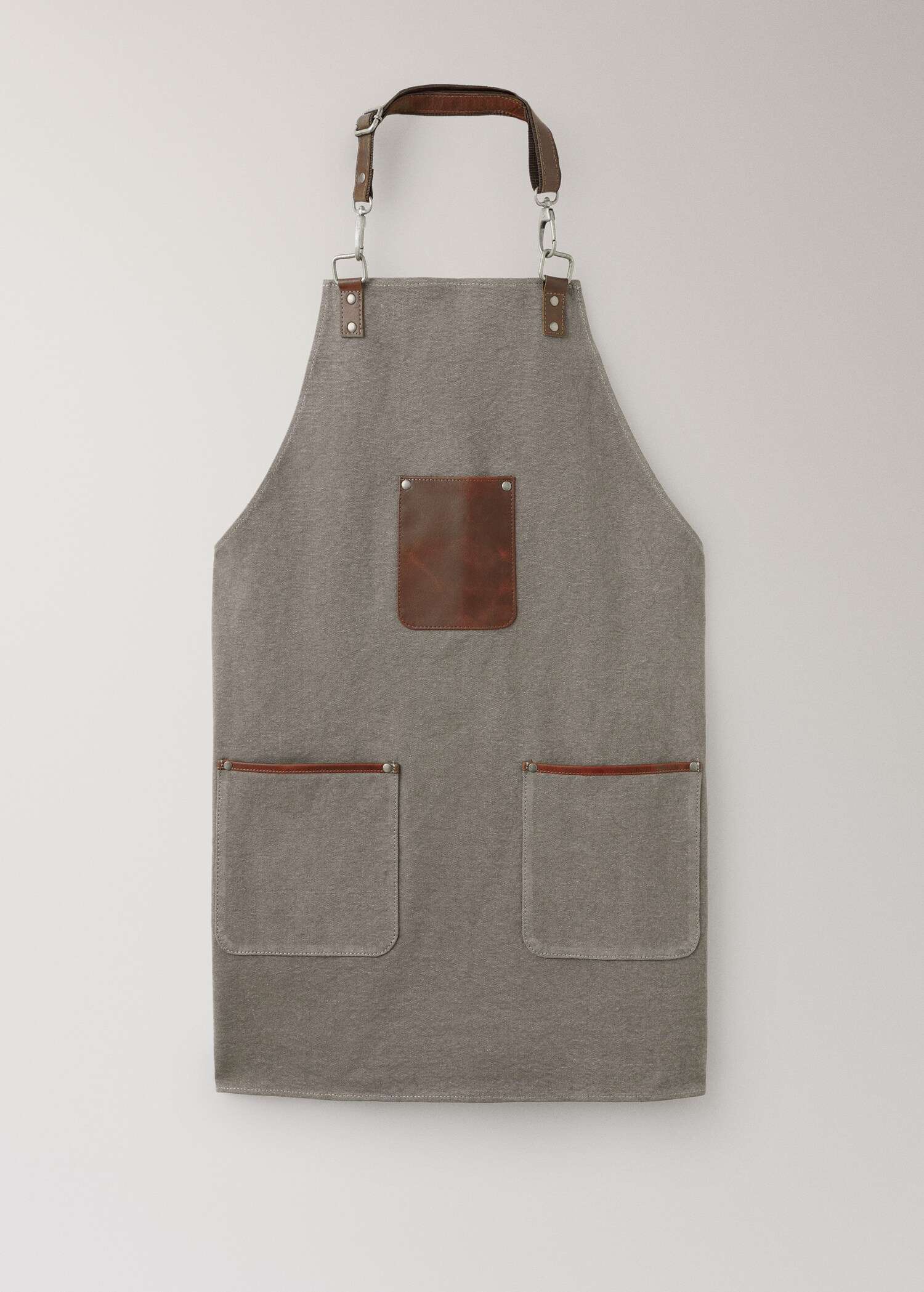 Leather detail apron - Article without model