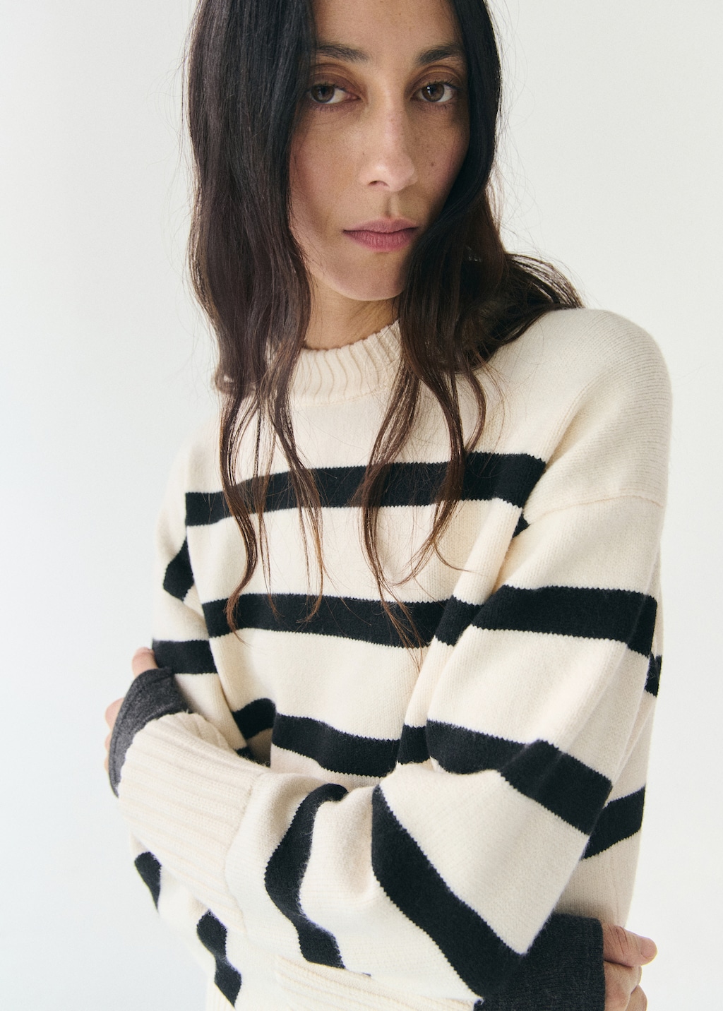 Mango Knit striped sweater