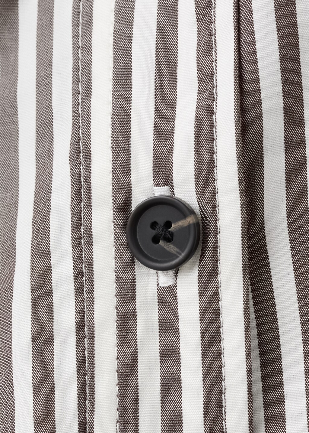 Striped cropped shirt - image 5