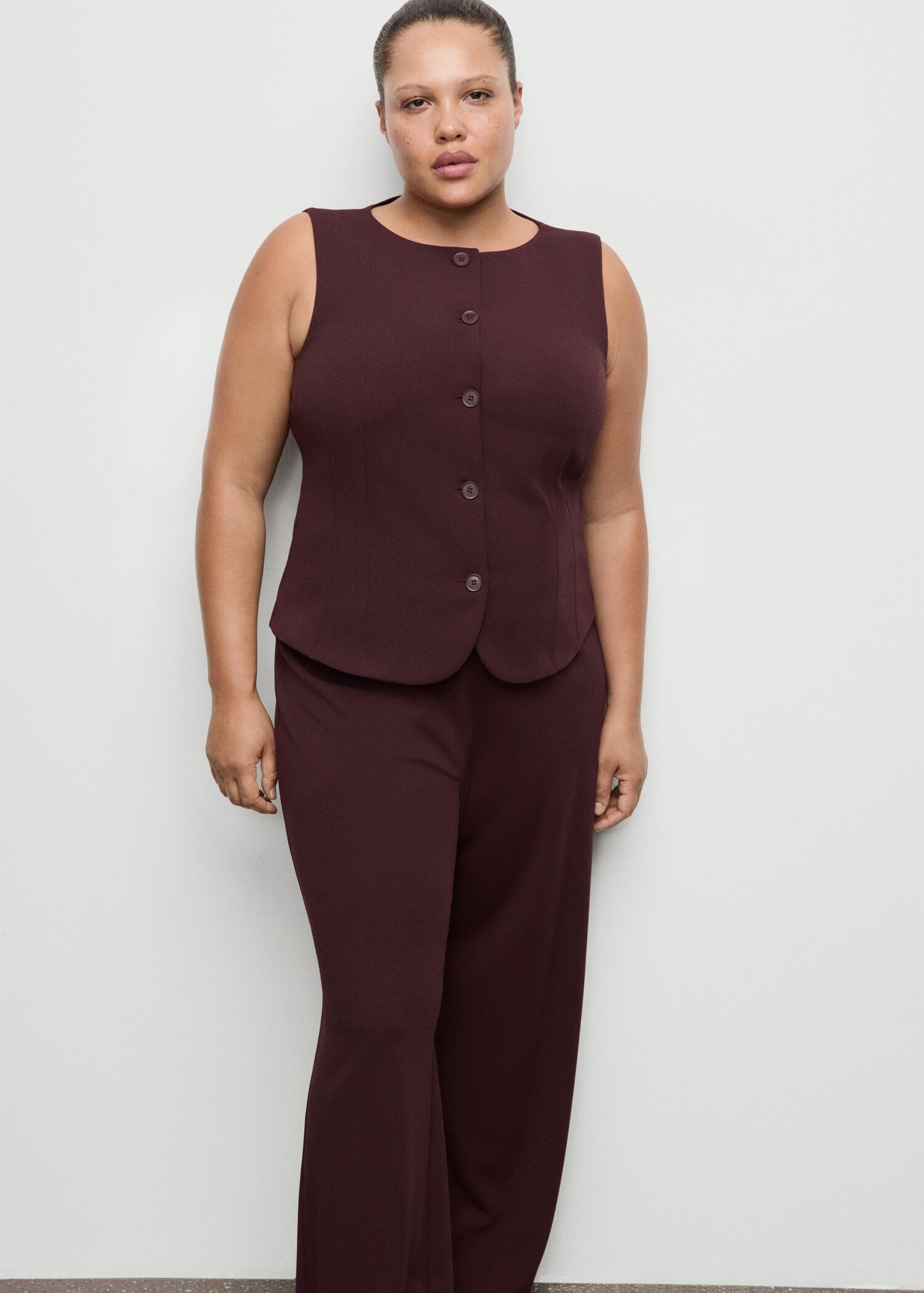 Straight low-rise suit trousers - Details of the article 5