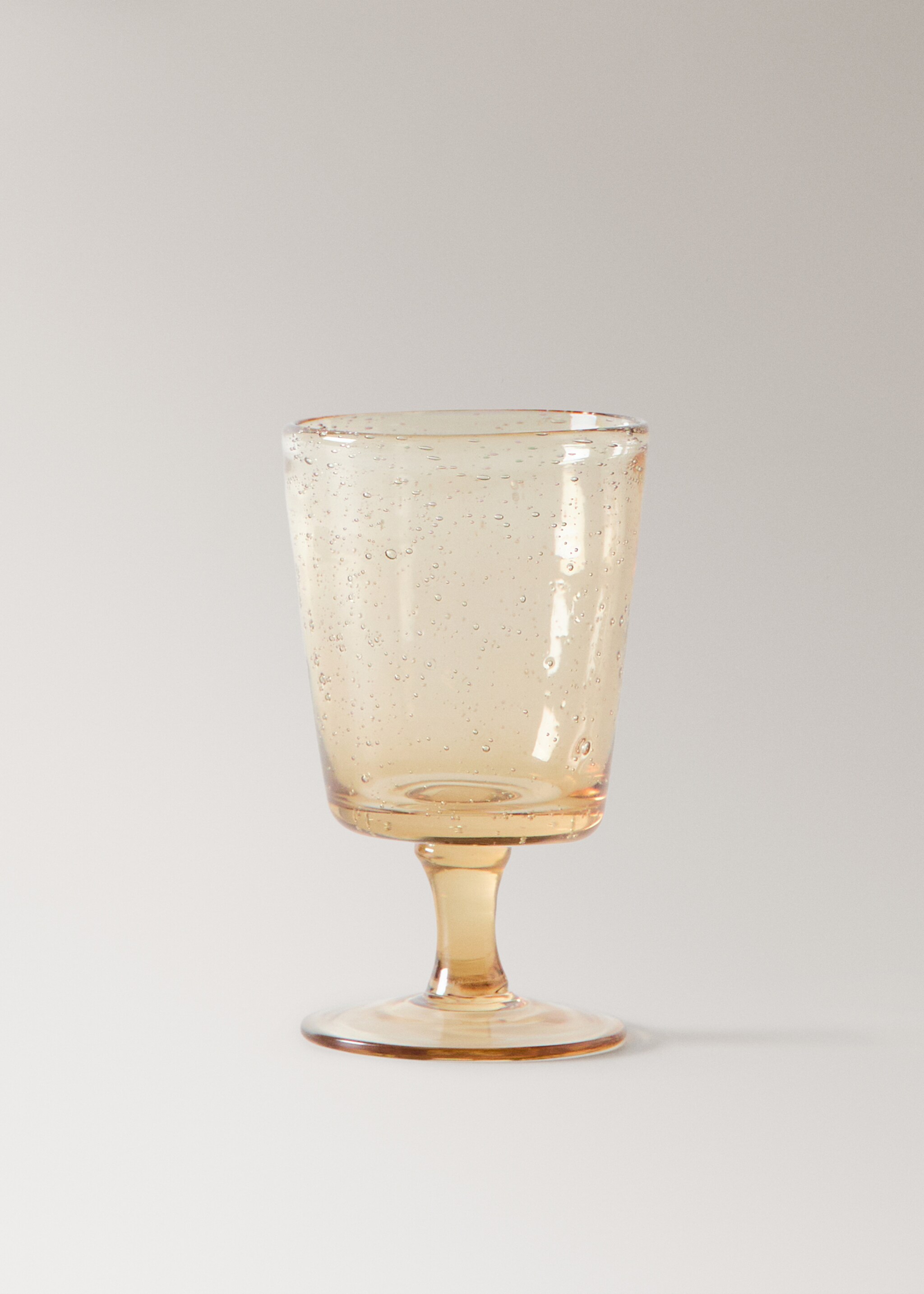 Verre à pied en verre à bulles coloré - Article sans modèle, Orange. Ref: 27083312-00.