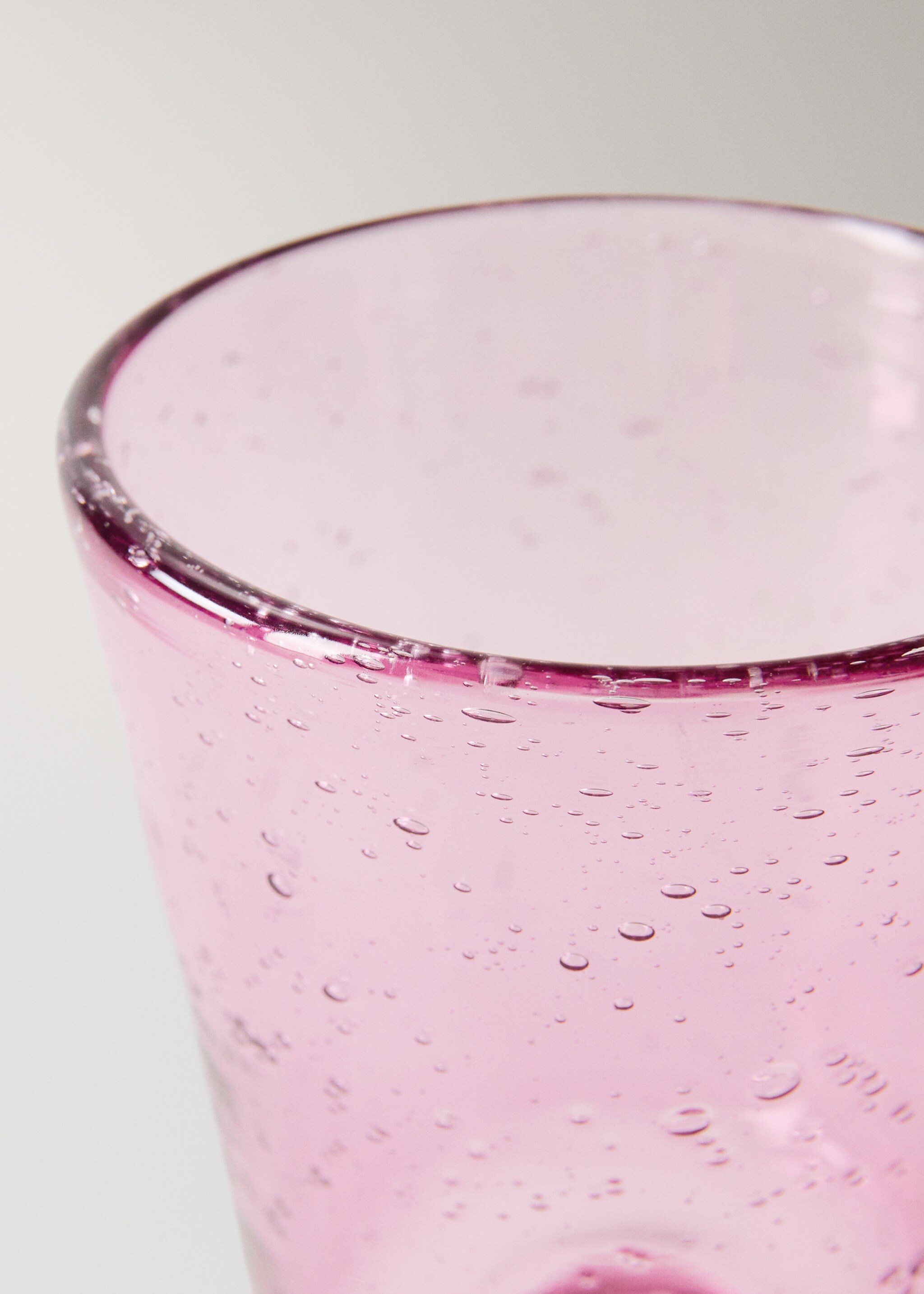 Bubble glass goblet, colour - Details of the article 1, Purple. Ref: 27083312-00.