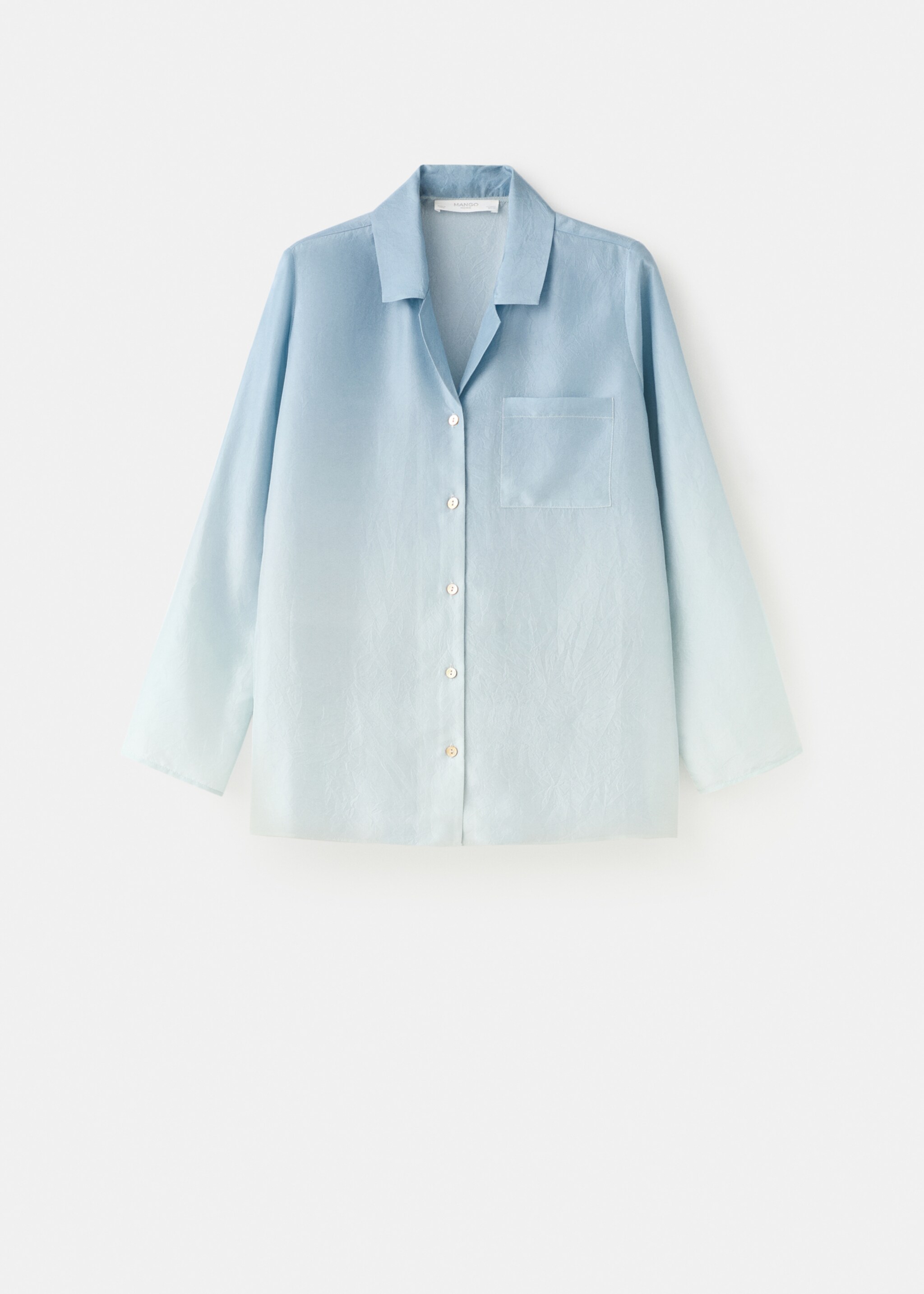Camisa seda degradat - Article sense model, Blau. Ref: 27083313-00.