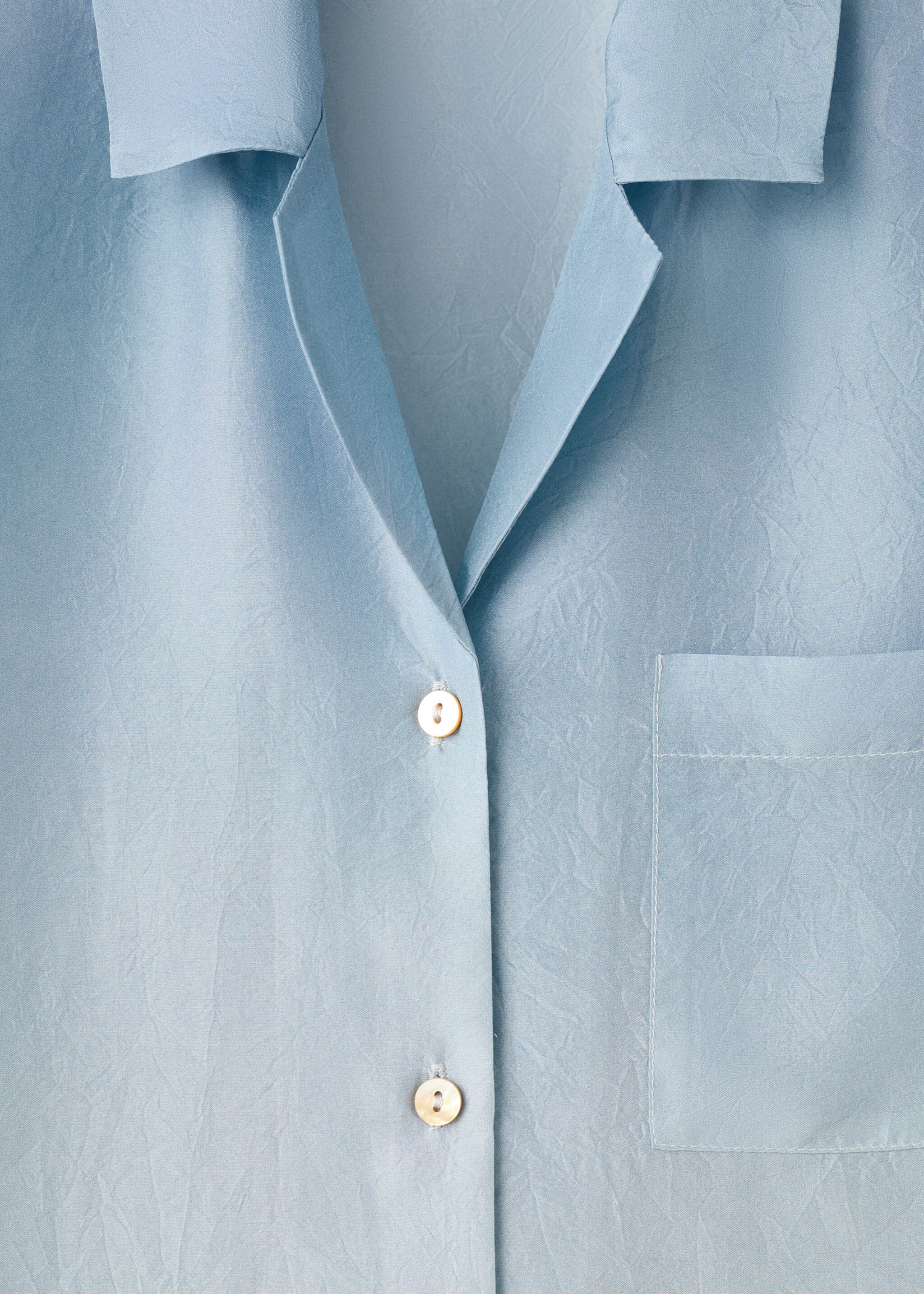 Camisa seda degradat - Detall de l'article 8, Blau. Ref: 27083313-00.