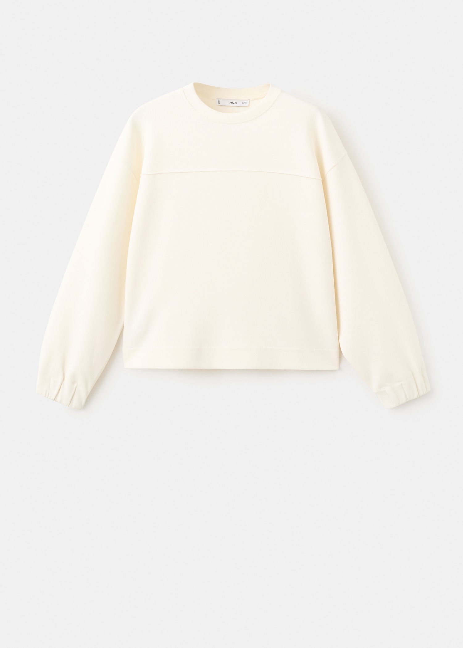 Ruched sleeve sweatshirt - Article without model