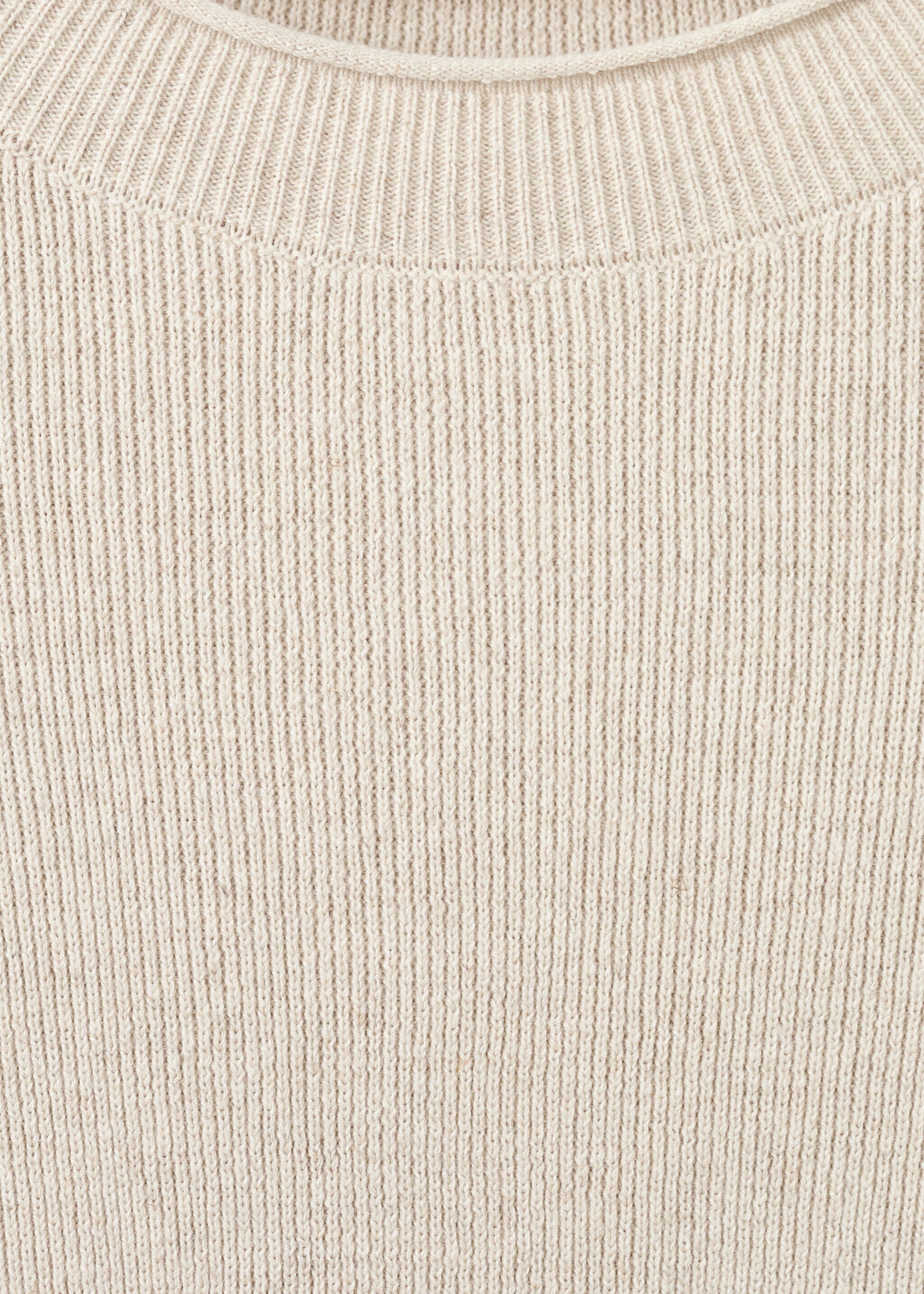 Sweatshirt aus fließendem Baumwoll-Leinen-Stoff - Detail des Artikels 8, Beige. Ref: 27083317-00.