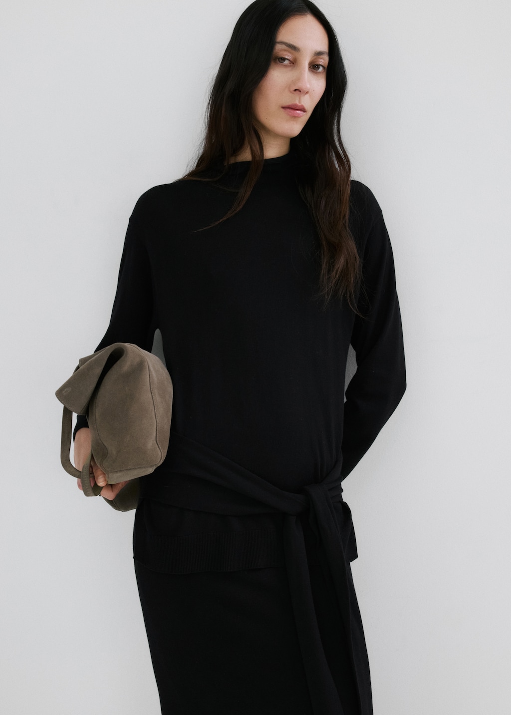 Turtleneck knit sweater
