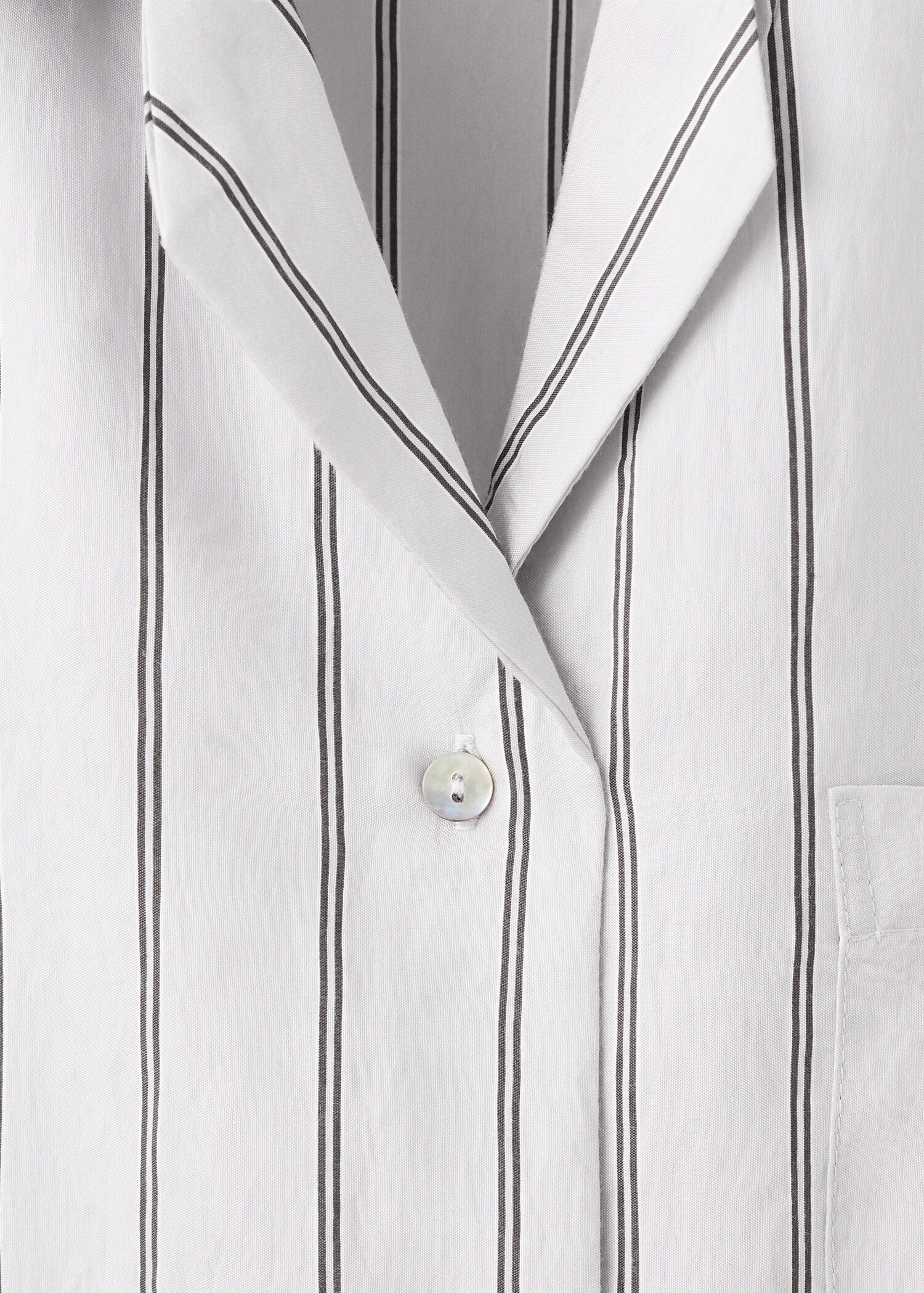 Chemise de pyjama à rayures avec poche avant - Détail de l'article 8