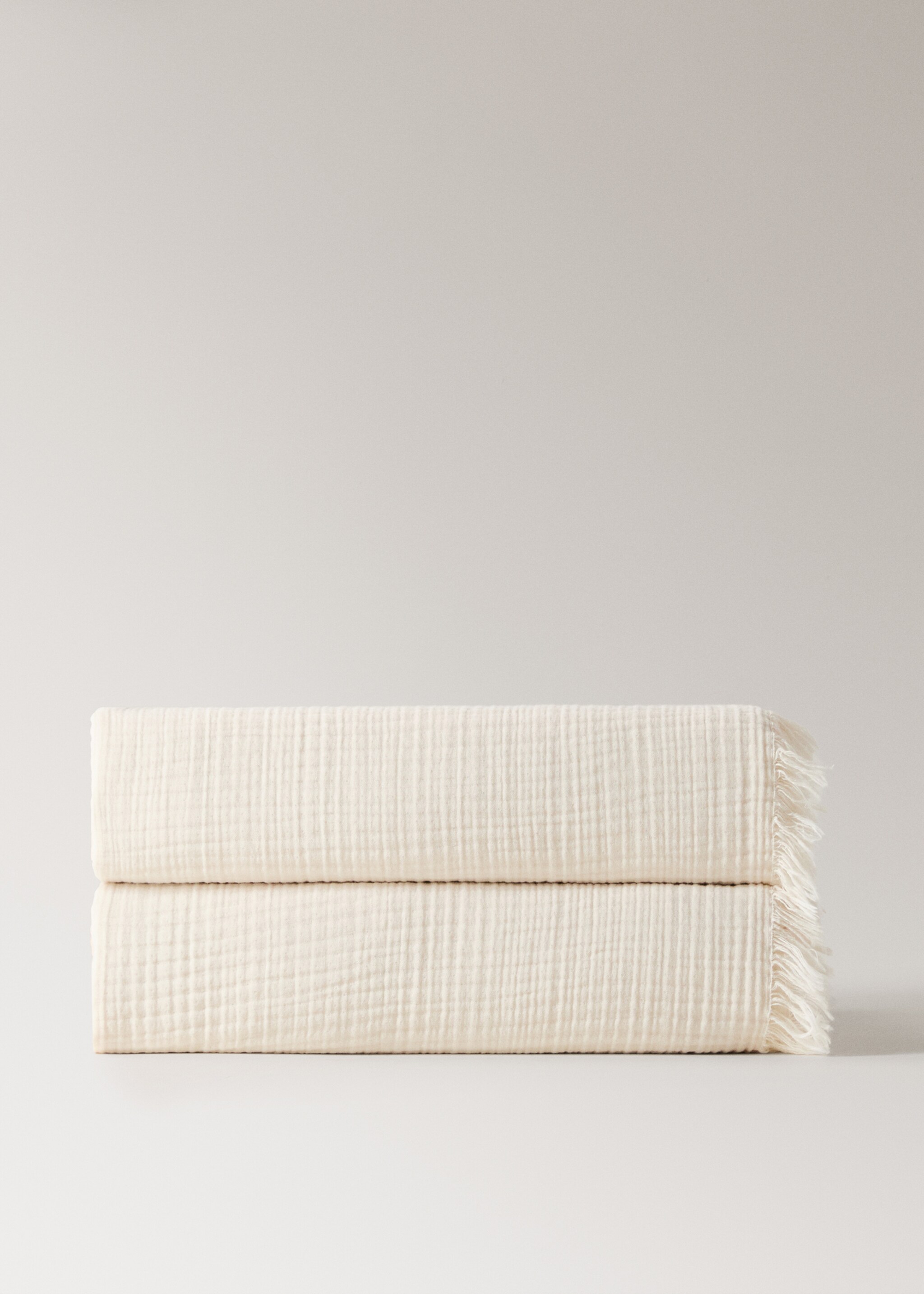 Manta cotó gasa - Article sense model, Blanc trencat. Ref: 27083322-00.