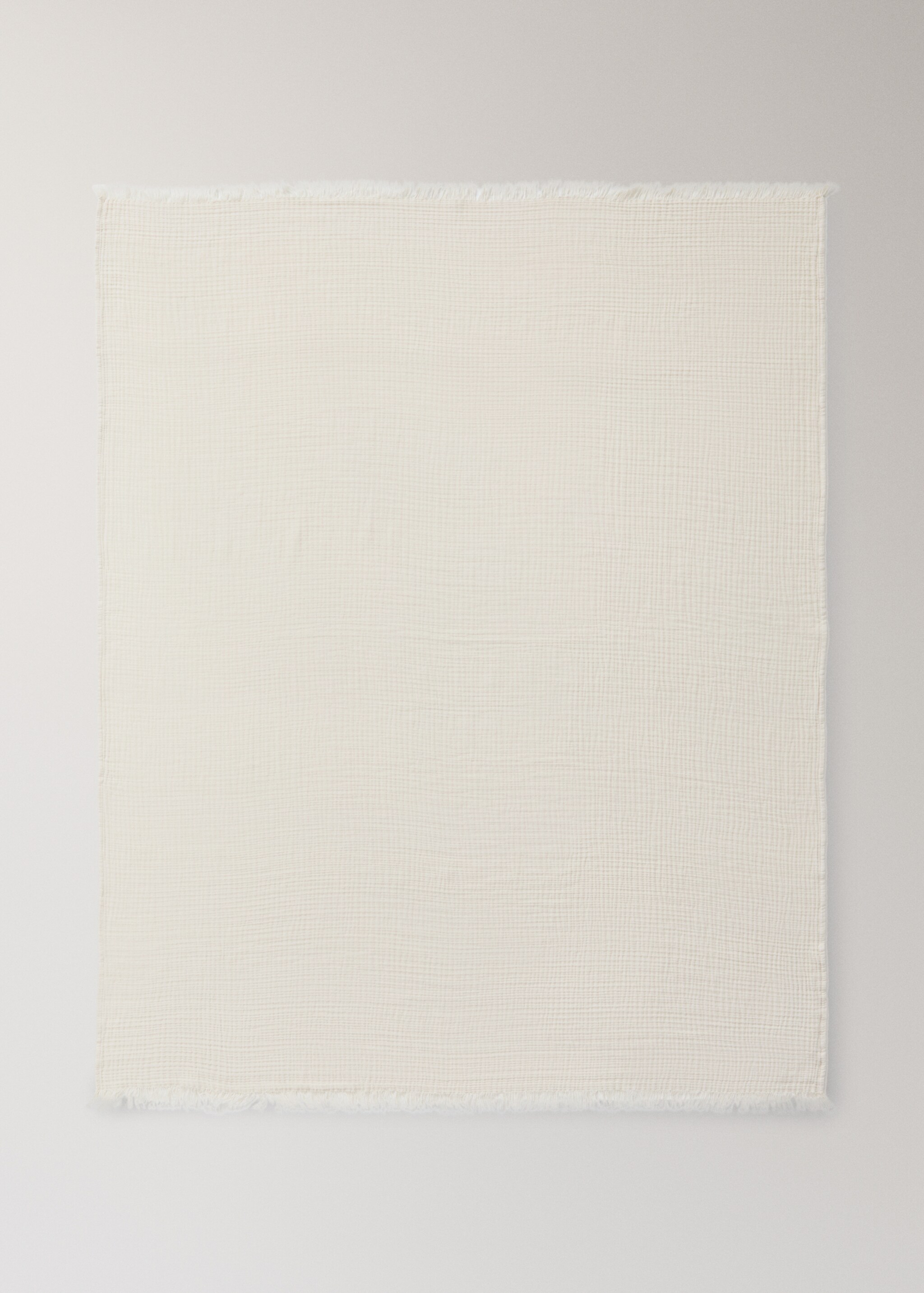 Manta cotó gasa - Detall de l'article 3, Blanc trencat. Ref: 27083322-00.