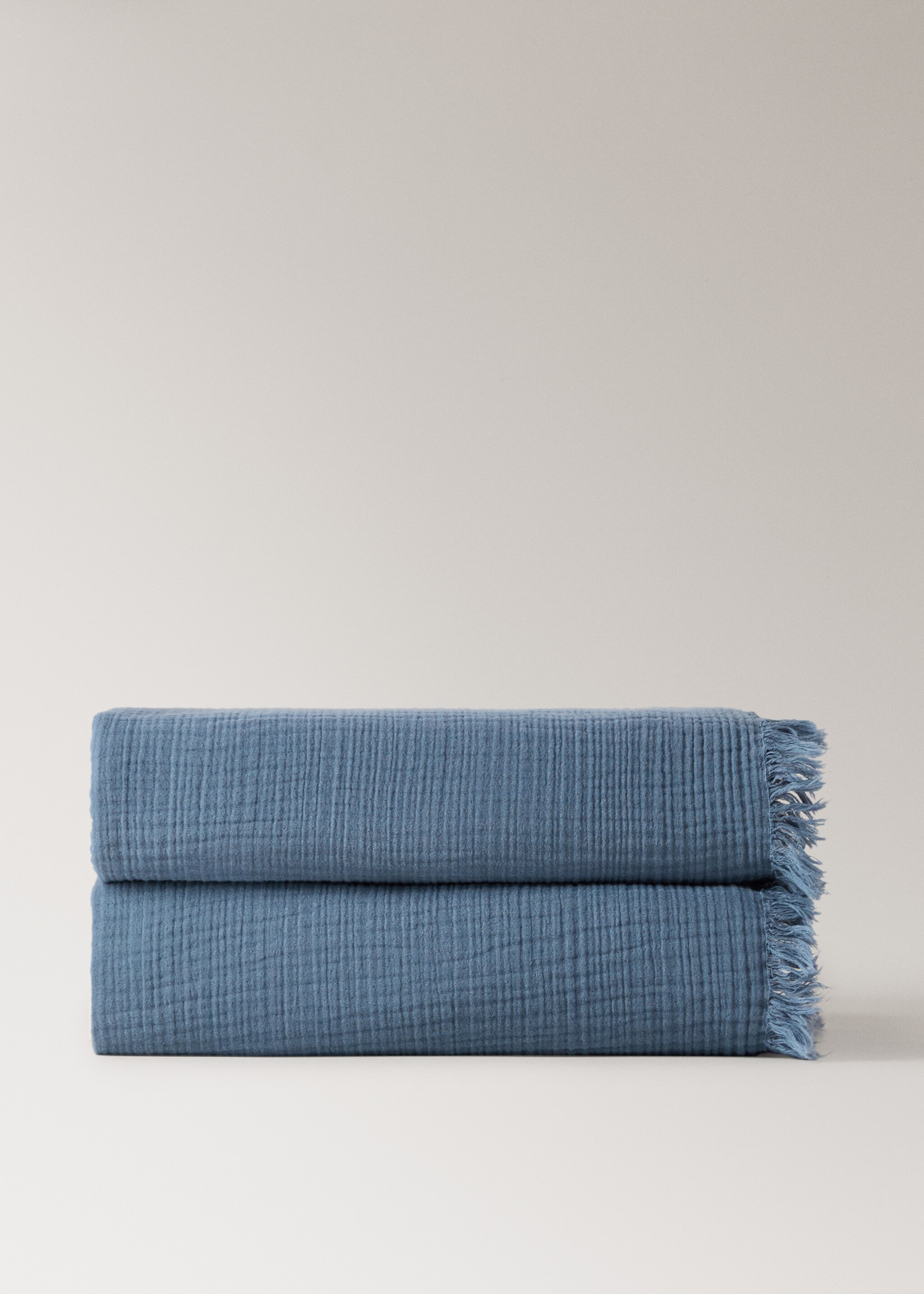 Manta cotó gasa - Article sense model, Blau indi. Ref: 27083322-00.