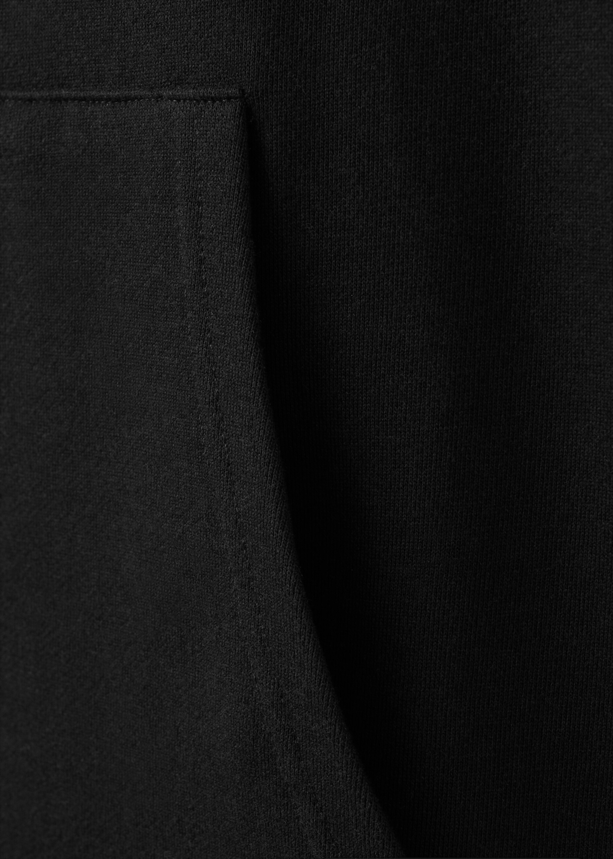 Chemise de nuit courte avec capuche et zip - Détail de l'article 8, Noir. Ref: 27083326-00.