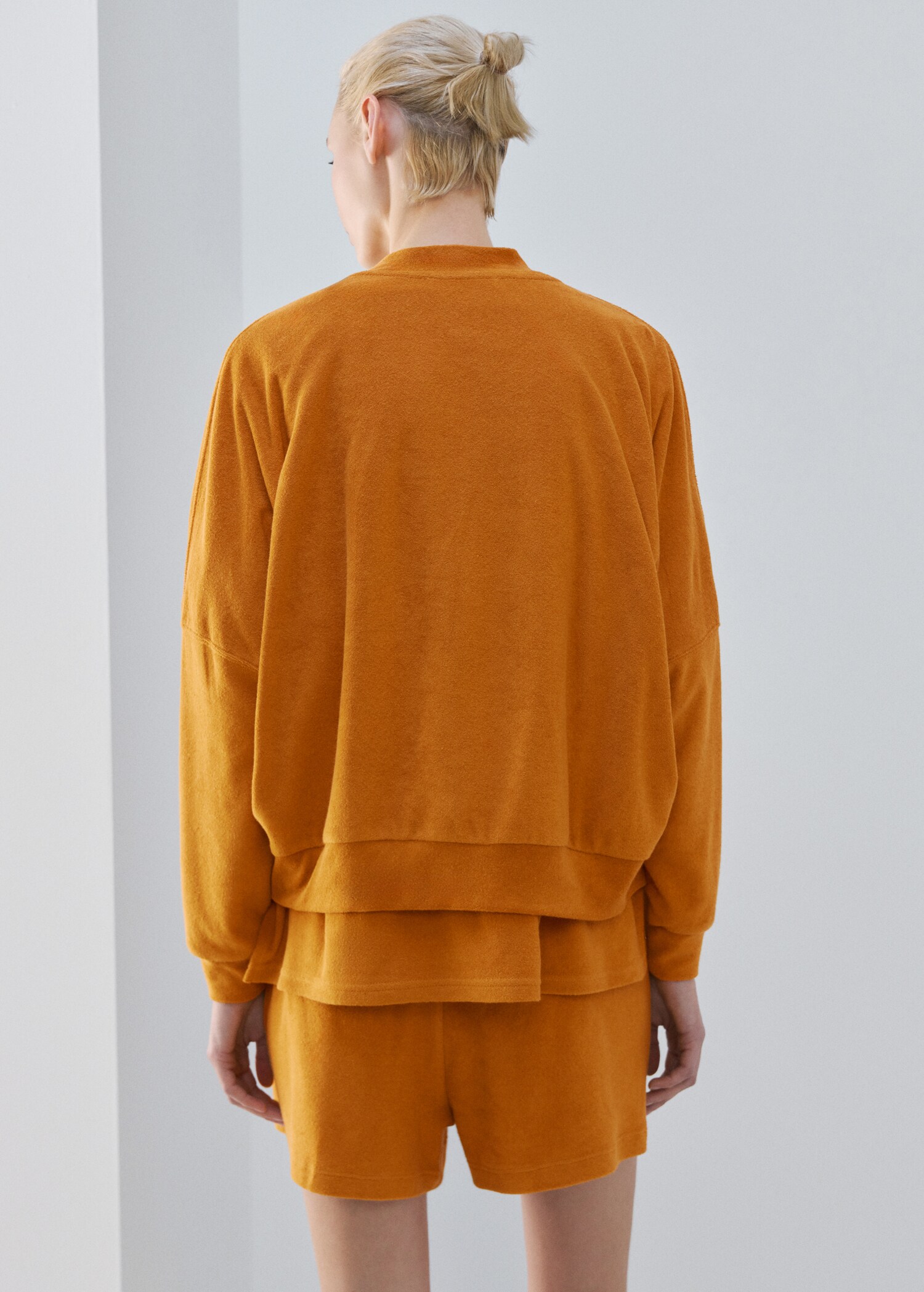 Cárdigan algodón rizo - Reverso del artículo