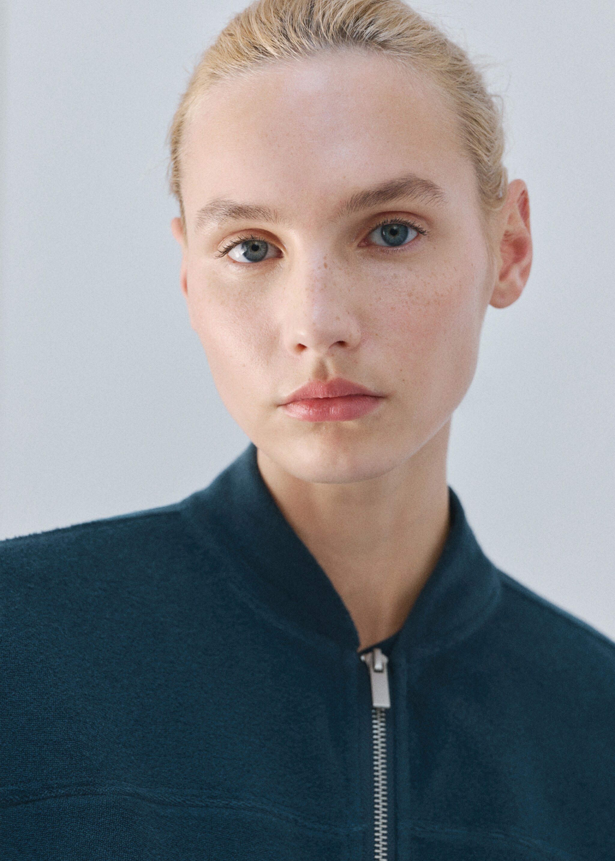 Cárdigan algodón rizo - Detalle del artículo 1, Azul. Ref: 27083328-00.