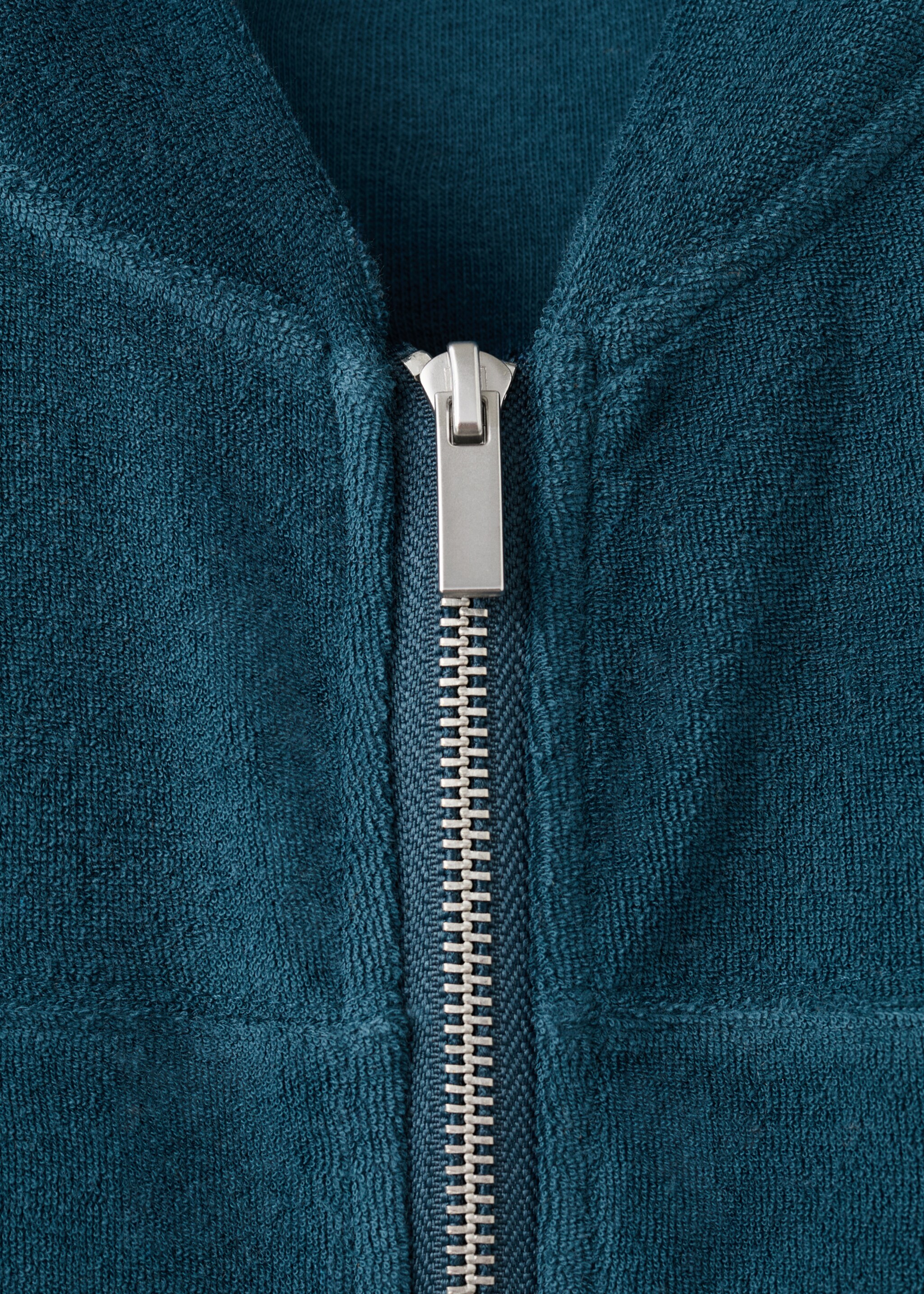 Cárdigan algodón rizo - Detalle del artículo 8, Azul. Ref: 27083328-00.