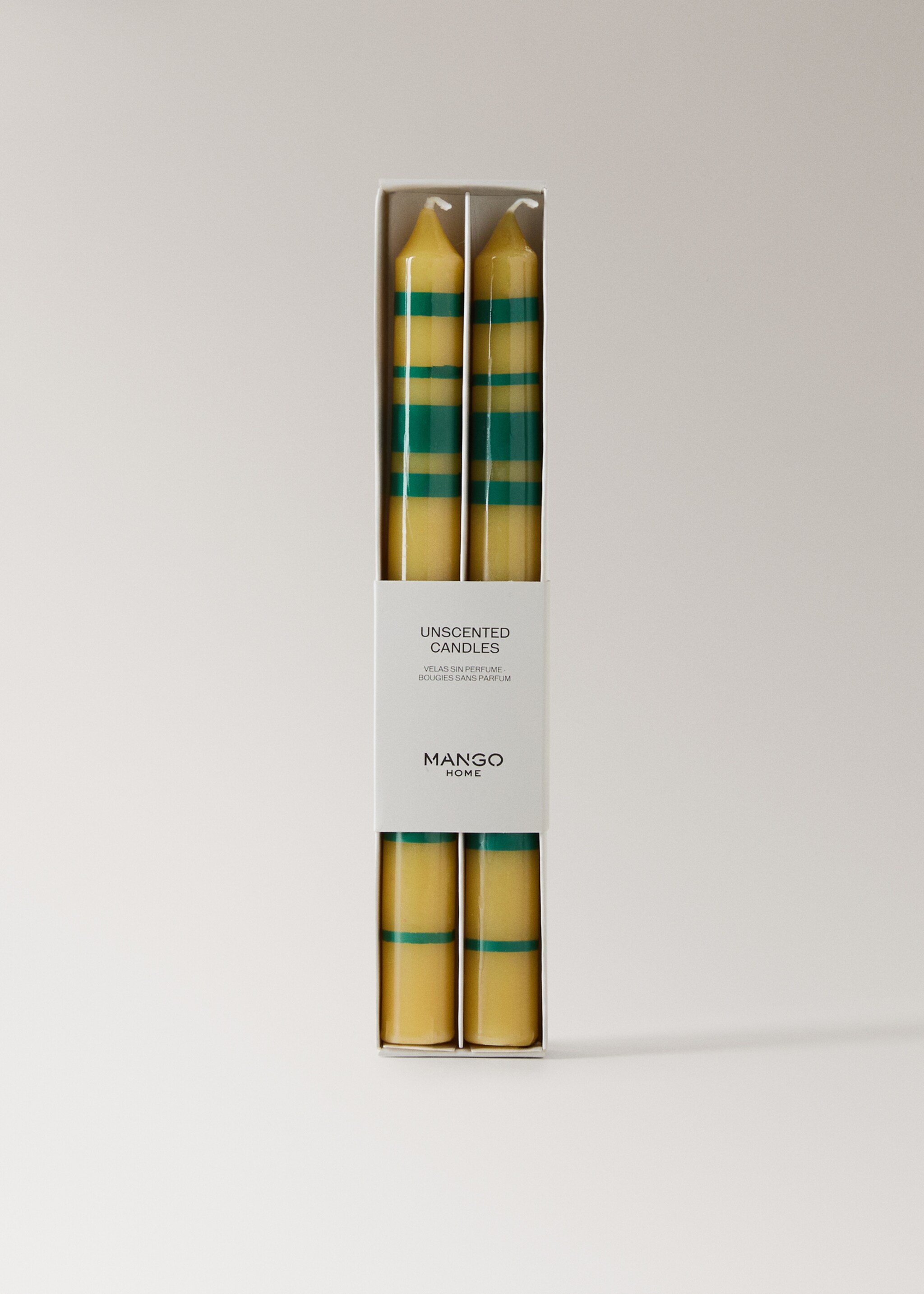 Двоколірні декоративні свічки - Детальніше про товар 3, Пастельно-зелений. Ref: 27083337-00.