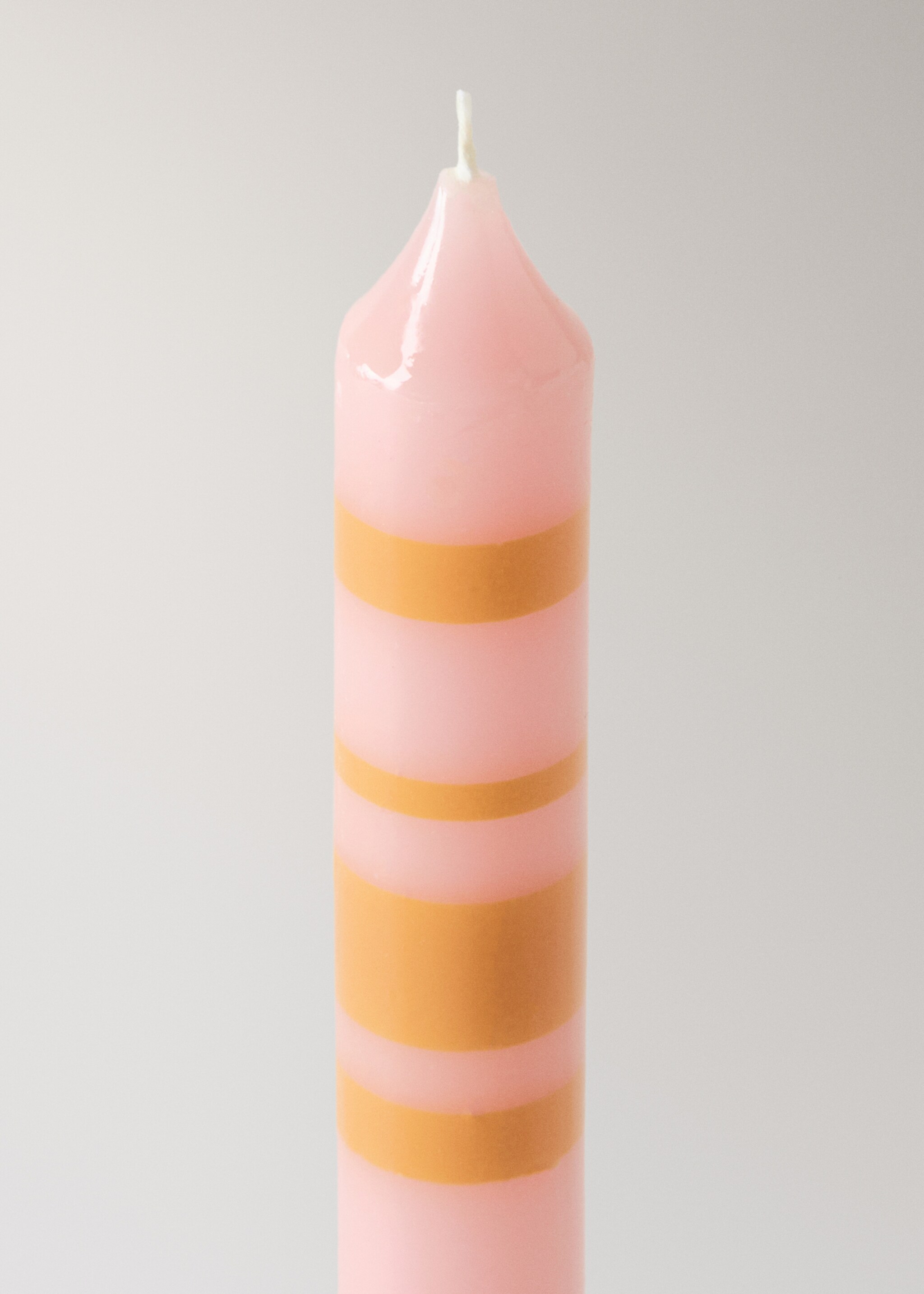 Bicolour decorative candles - Details of the article 1, Pastel Pink. Ref: 27083337-00.