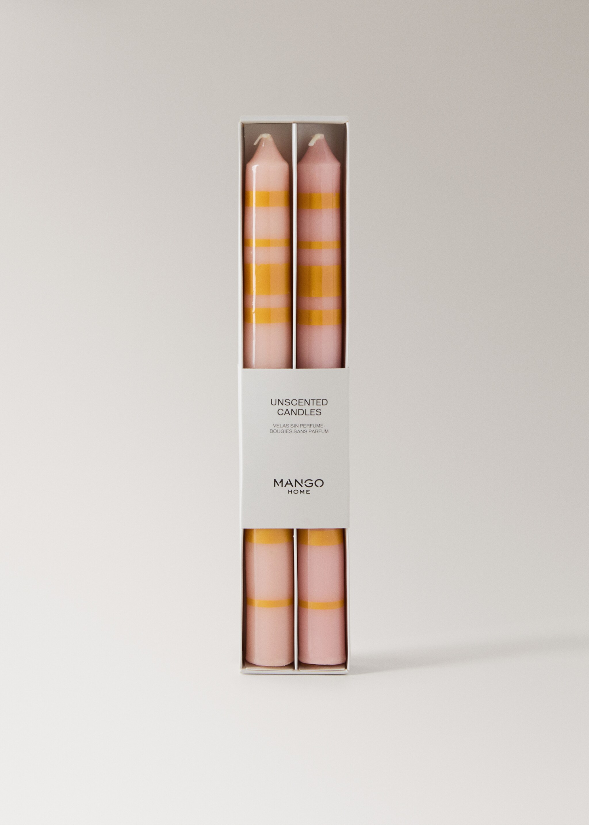 Bicolour decorative candles - Details of the article 3, Pastel Pink. Ref: 27083337-00.