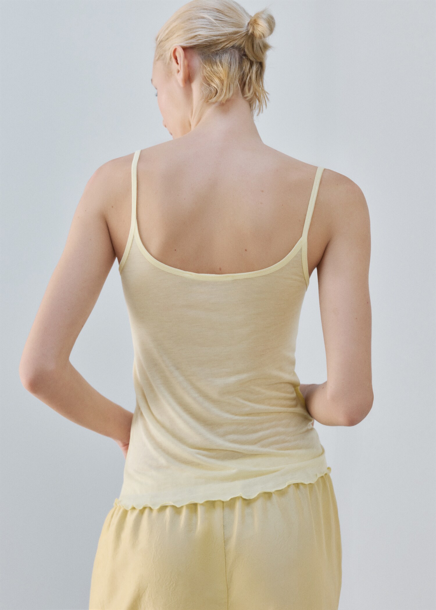 Micromodal tank top - Reverse of the article