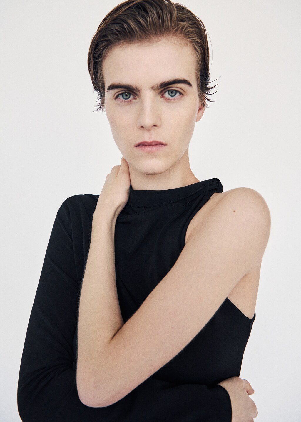 Mango Asymmetrical long-sleeve t-shirt