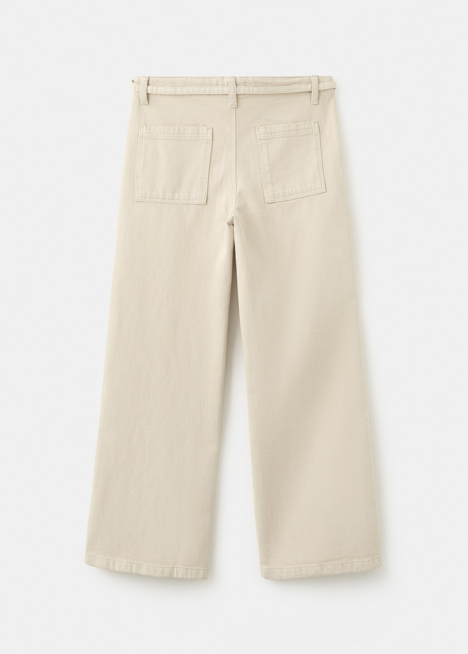 Jeans wideleg cinturón - Reverso del artículo
