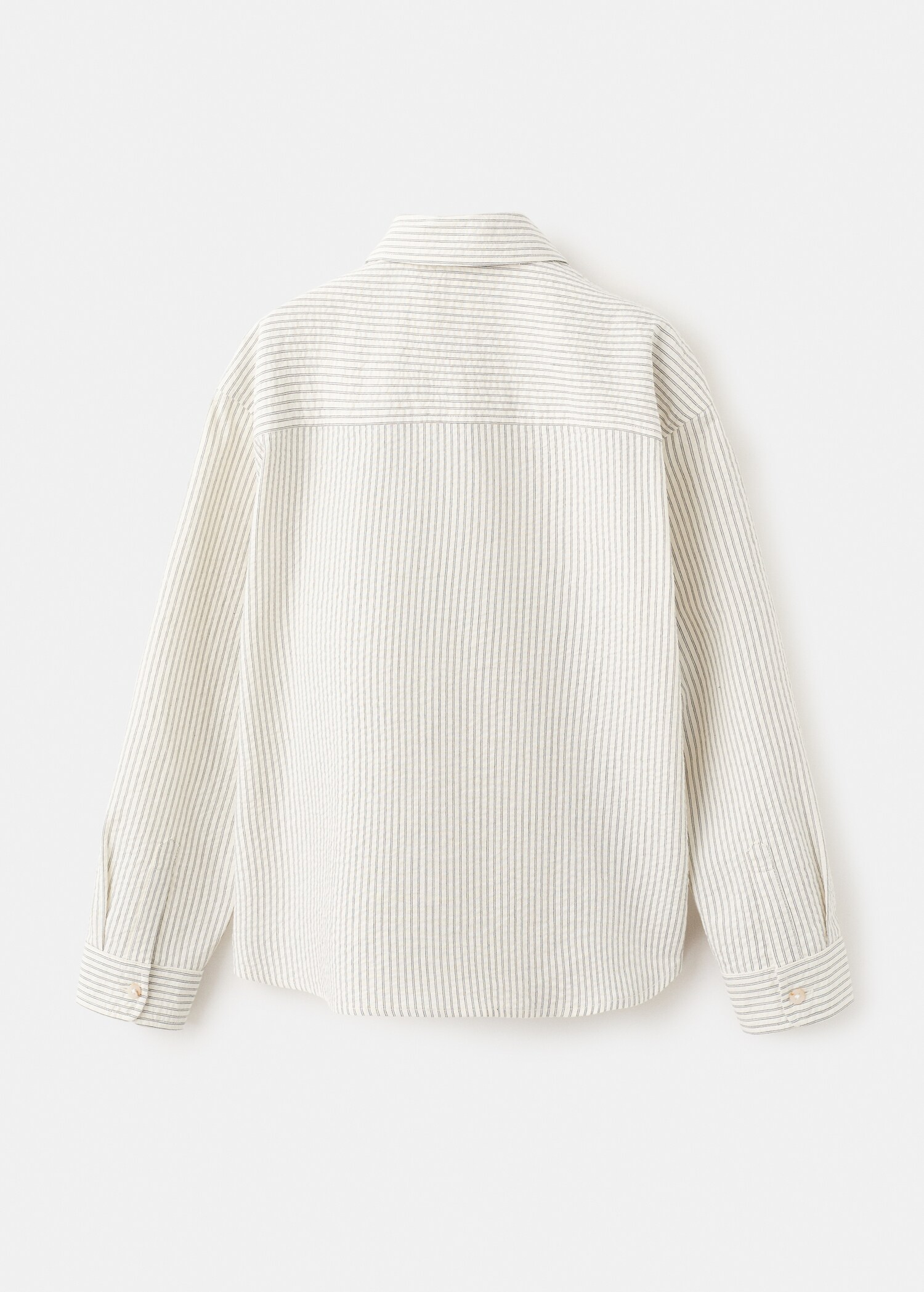 Striped cotton shirt - Reverse of the article