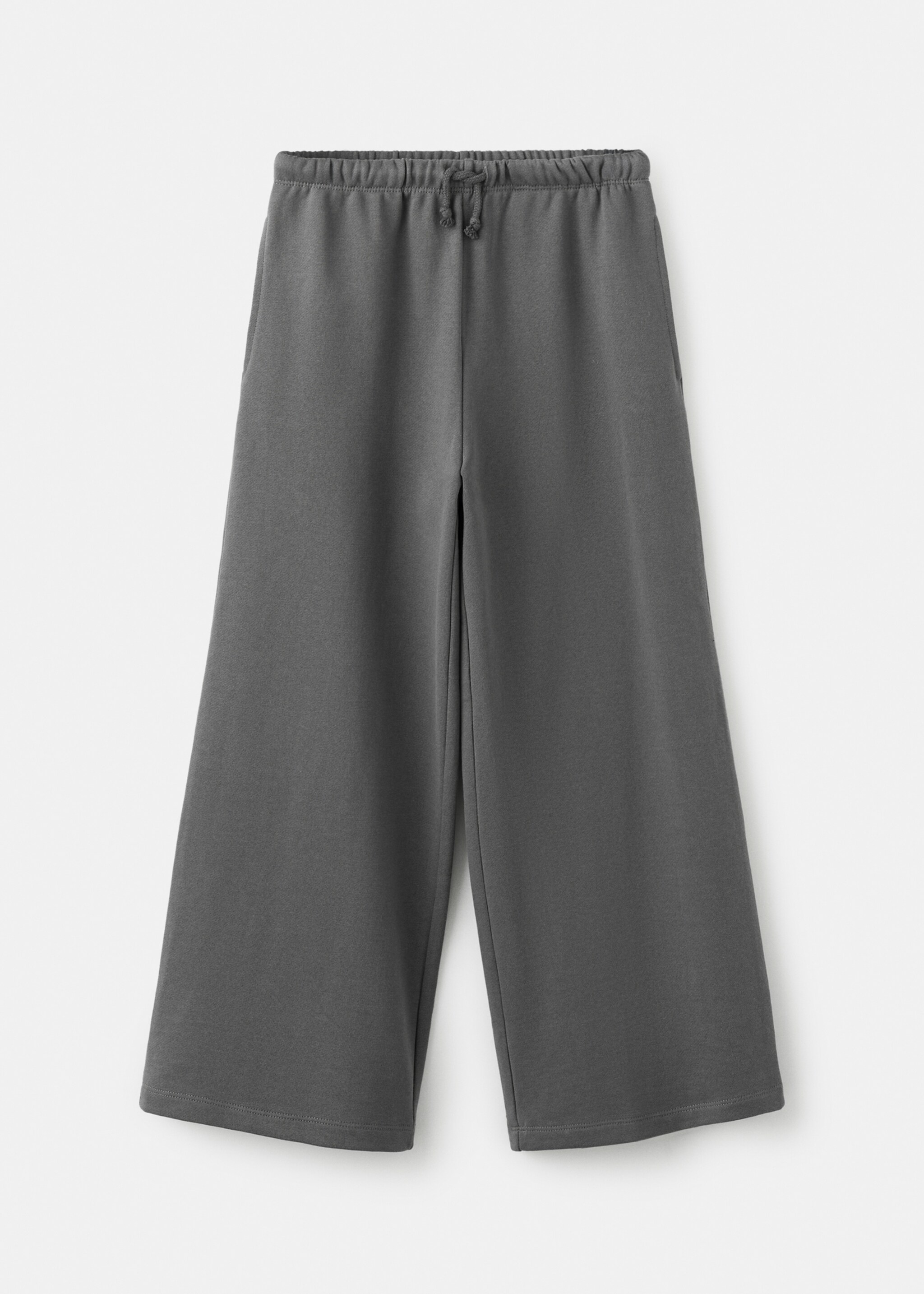 Cotton drawstring joggers - Article without model, Charcoal. Ref: 27083712-00.