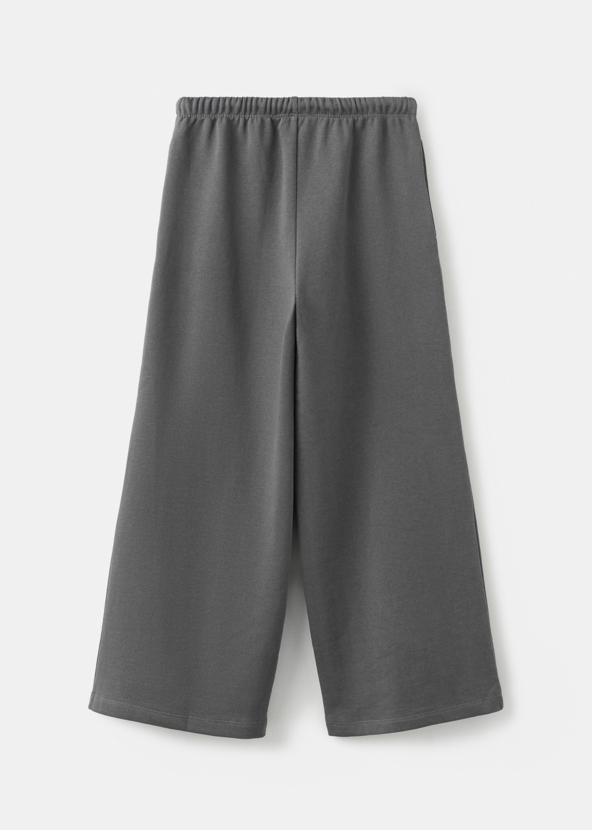 Cotton drawstring joggers - Reverse of the article, Charcoal. Ref: 27083712-00.