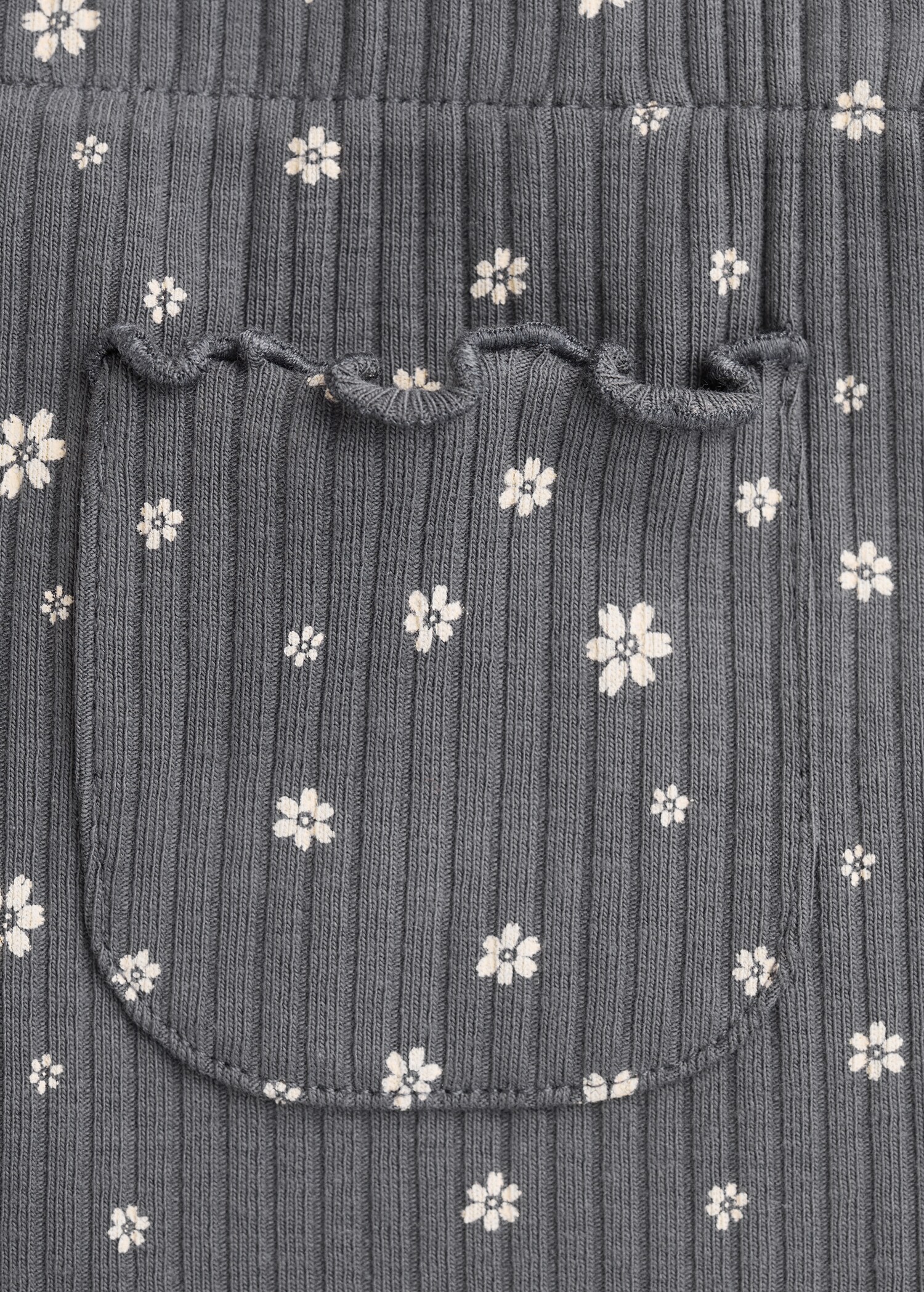 Leggings canalé flores - Detalle del artículo 0