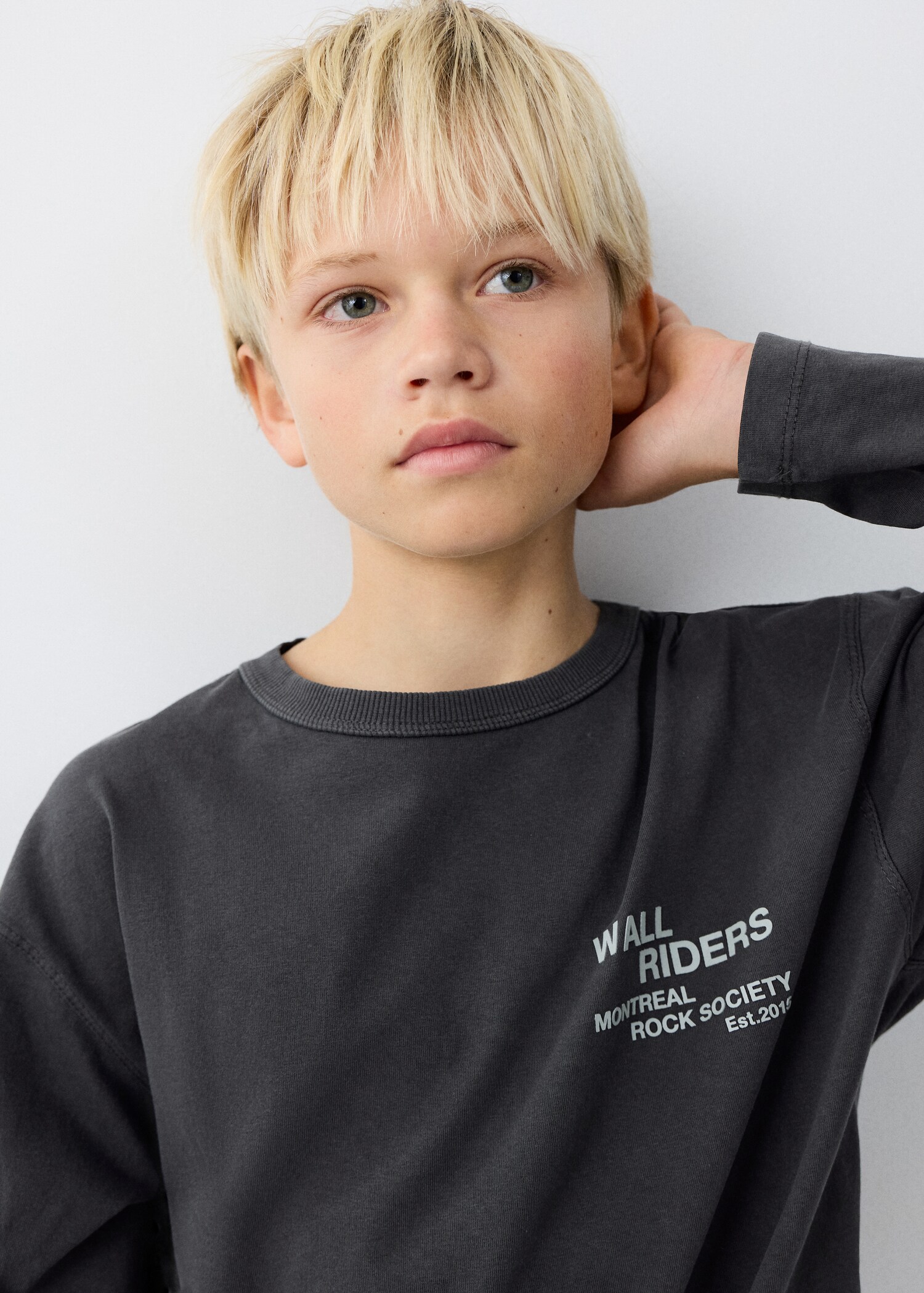 T-shirt texto algodão - Pormenor do artigo 1