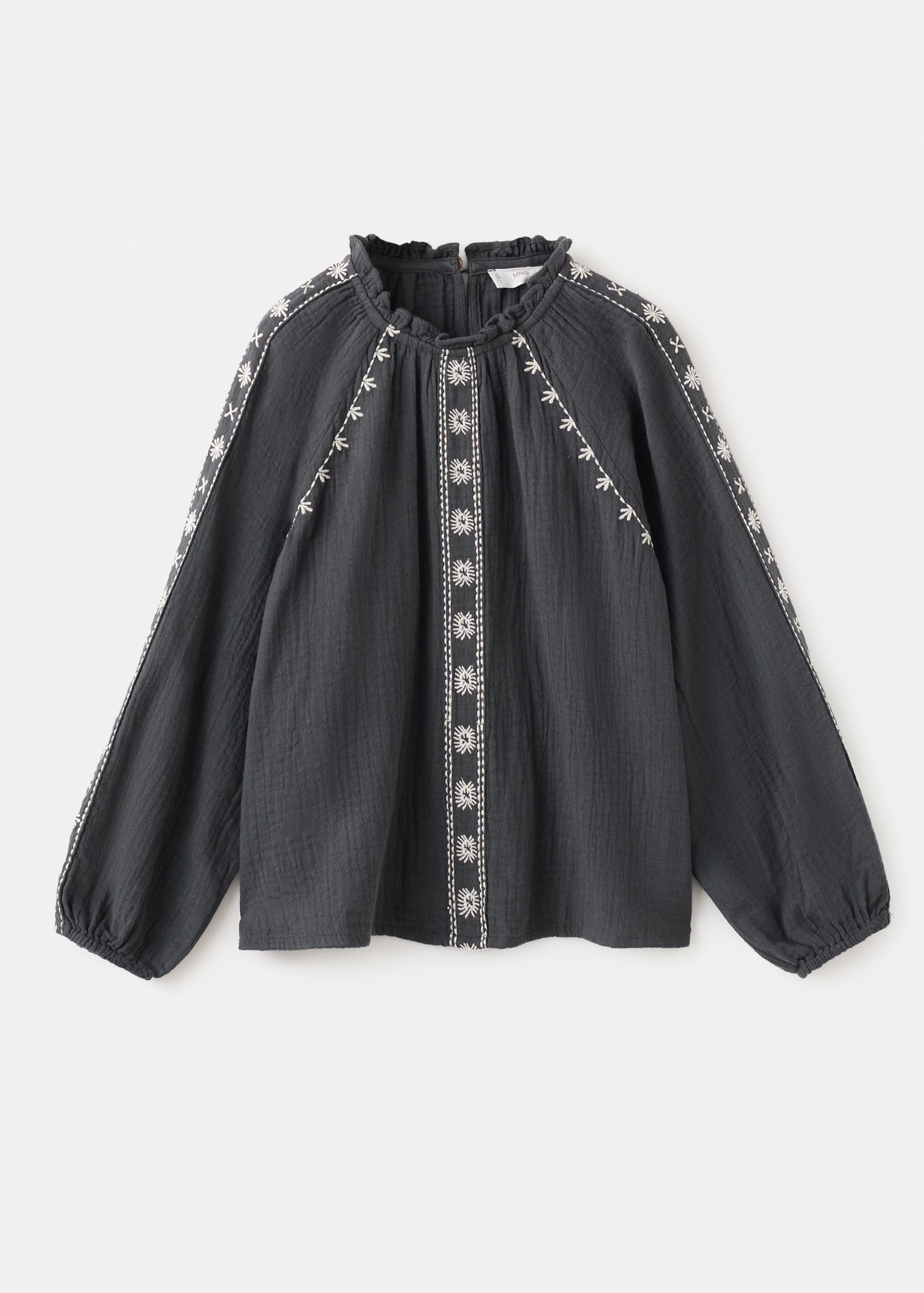 Embroidered cotton blouse - Article without model