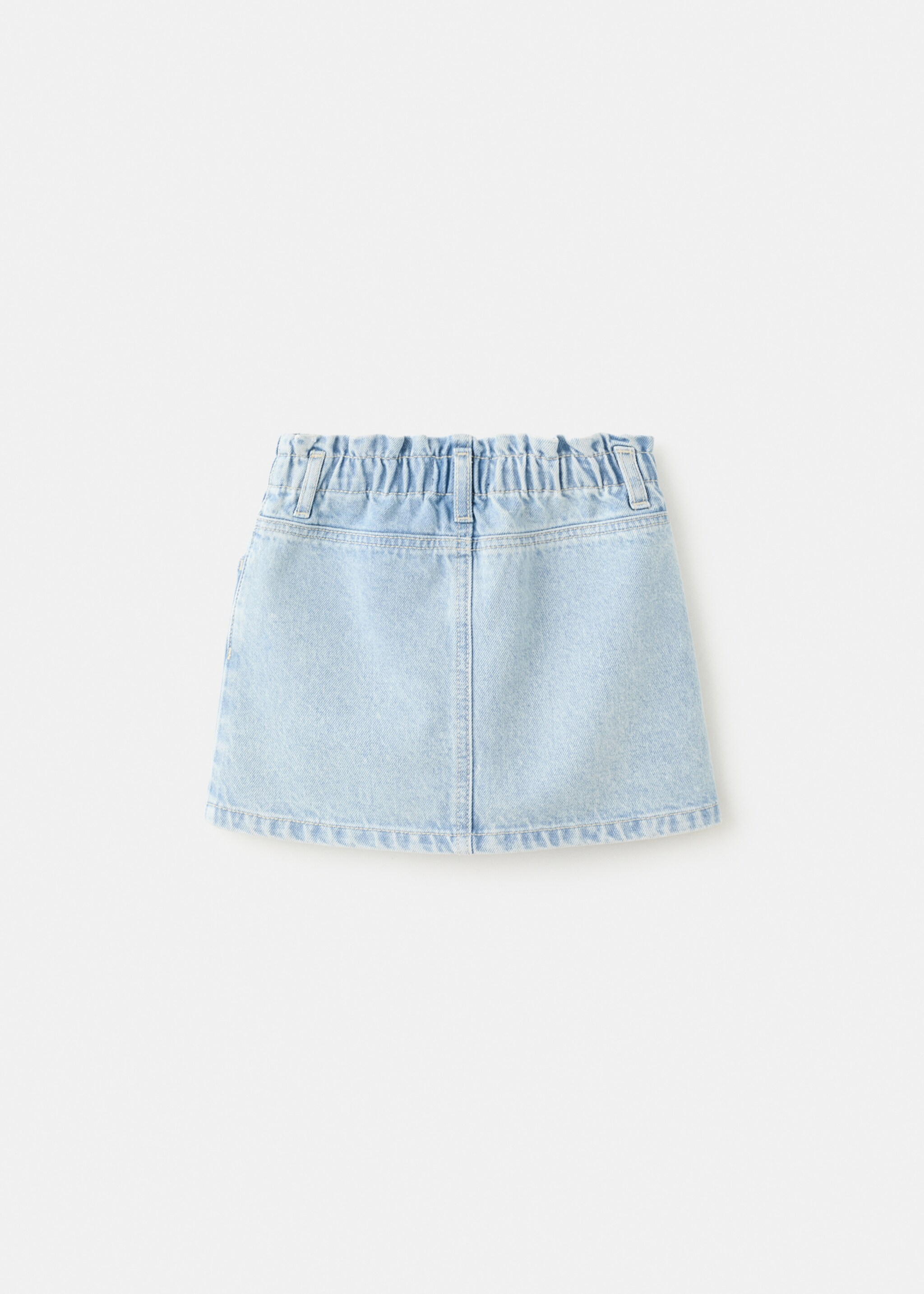 Denim cotton skirt - Reverse of the article, Light Blue. Ref: 27083723-00.