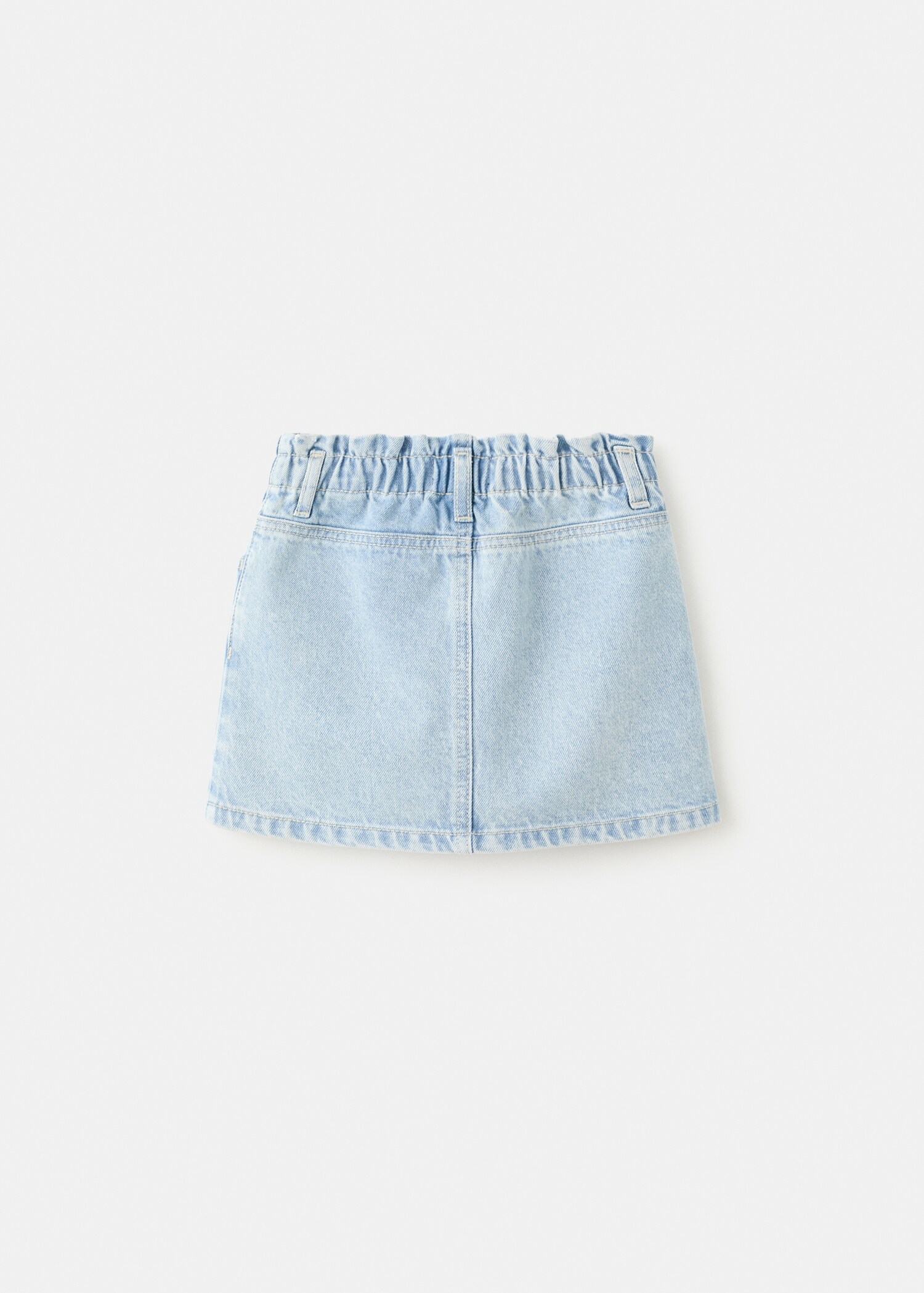 Denim cotton skirt - Reverse of the article