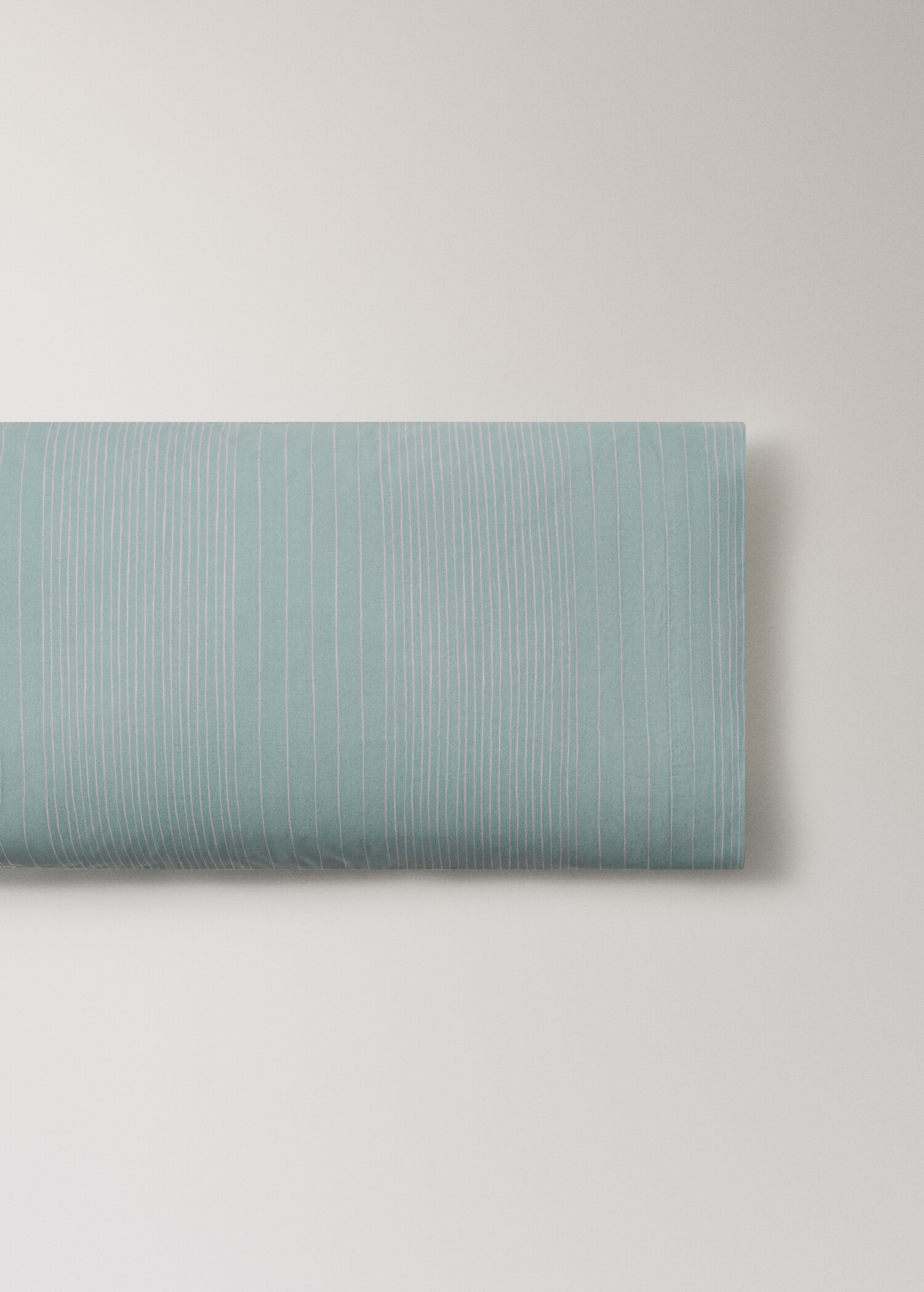 Taie d'oreiller coton percale rayures aquarelle 45x110 cm - Article sans modèle