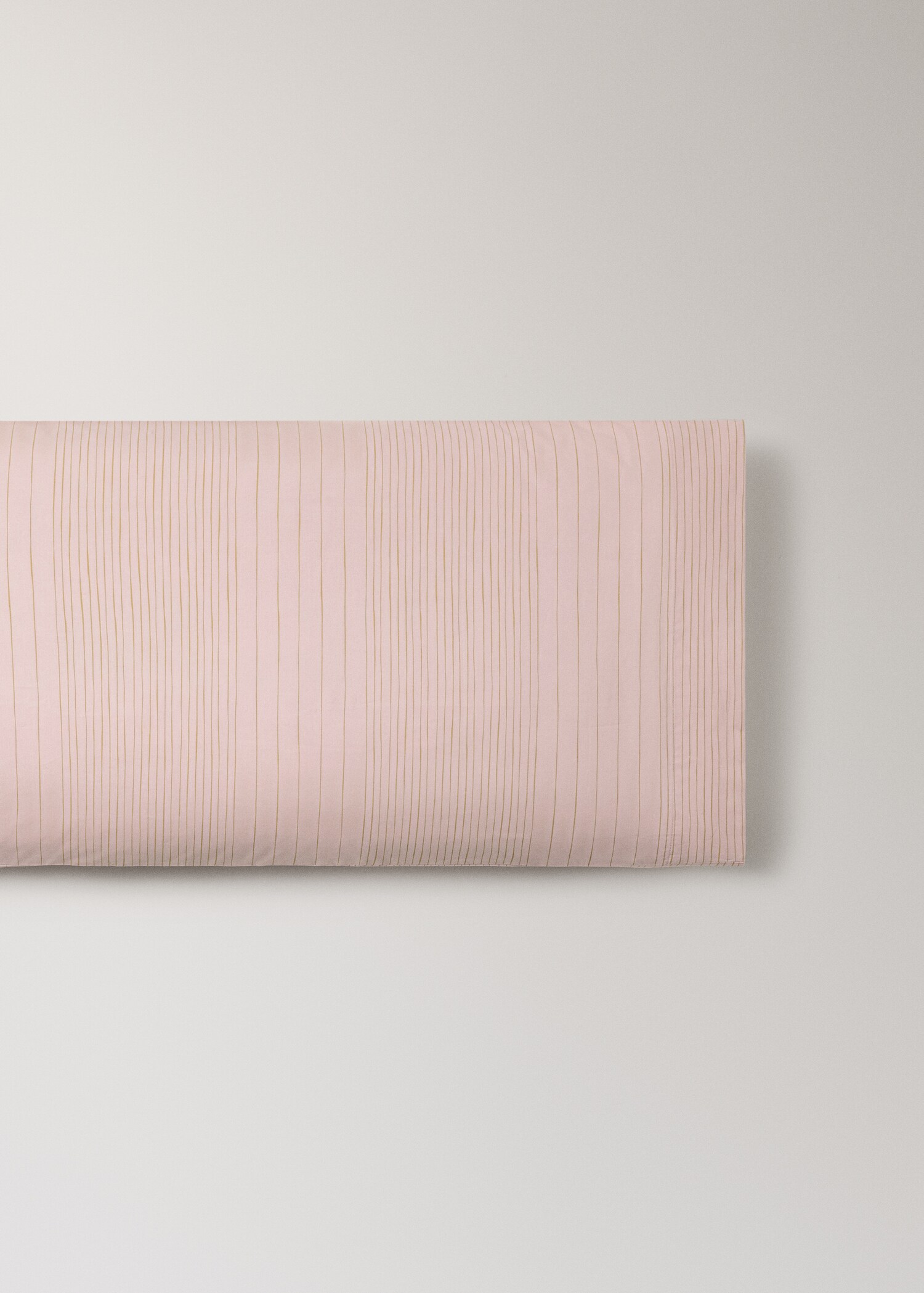 Cotton percale striped watercolour pillowcase 45x110 cm - Article without model