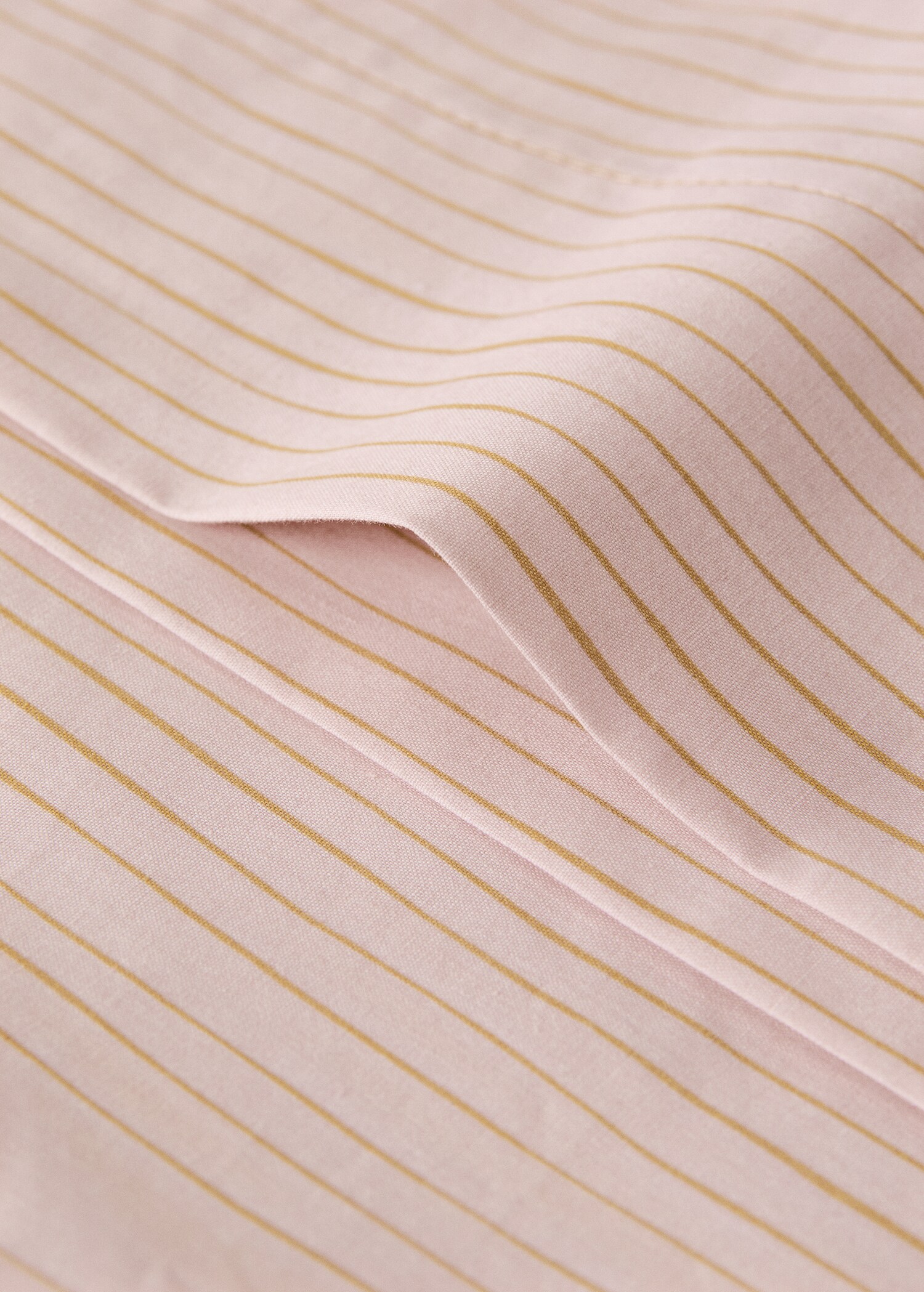 Cotton percale striped watercolour pillowcase 45x110 cm - Details of the article 1