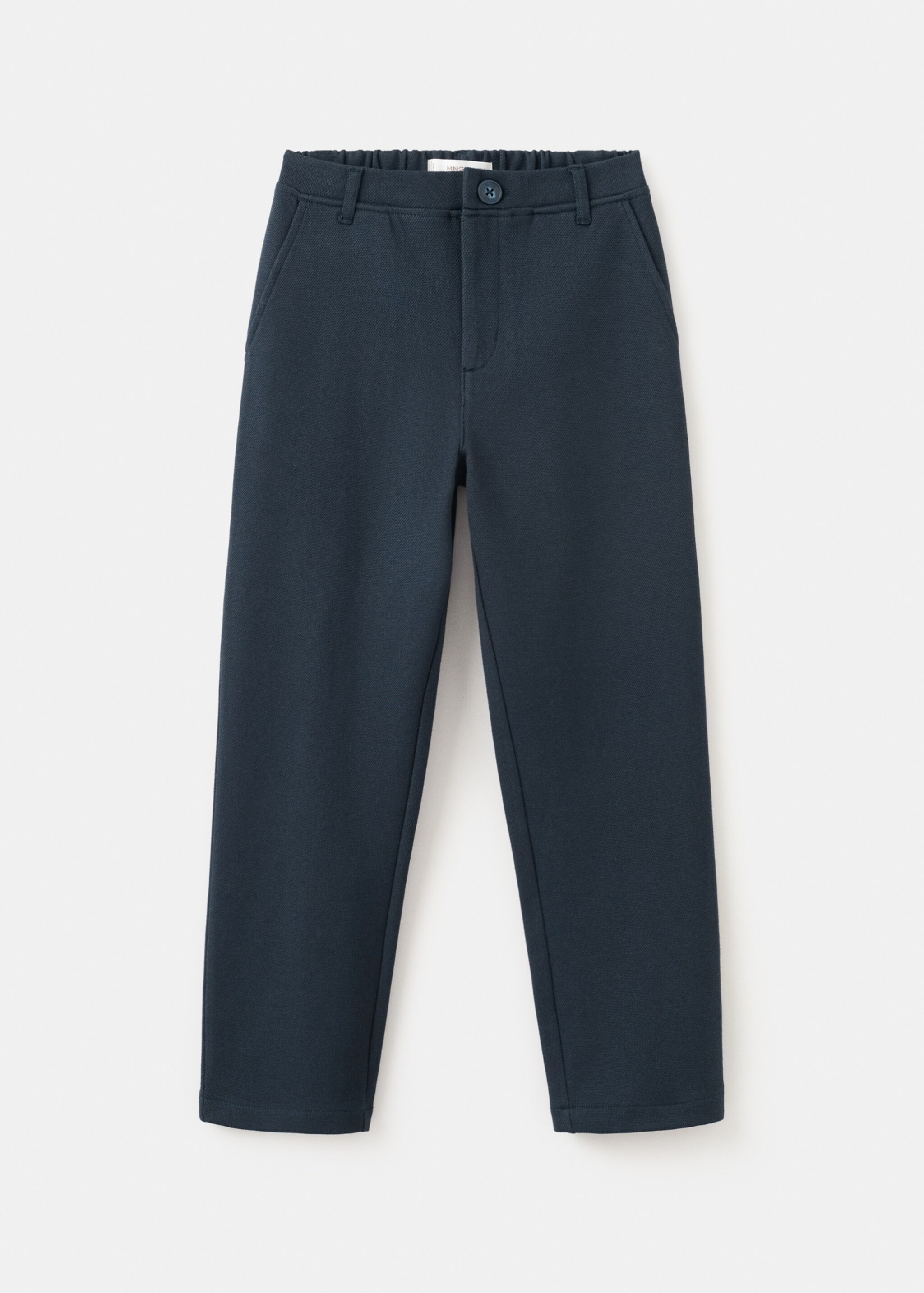 Straight-fit cotton trousers - Article without model, Navy. Ref: 27083730-00.