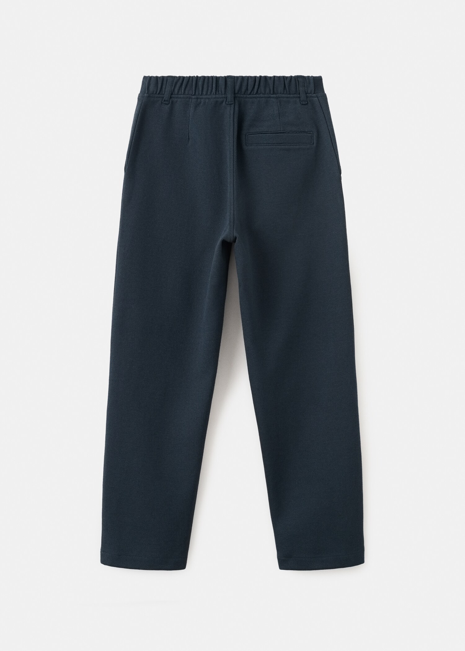 Straight-fit cotton trousers - Reverse of the article