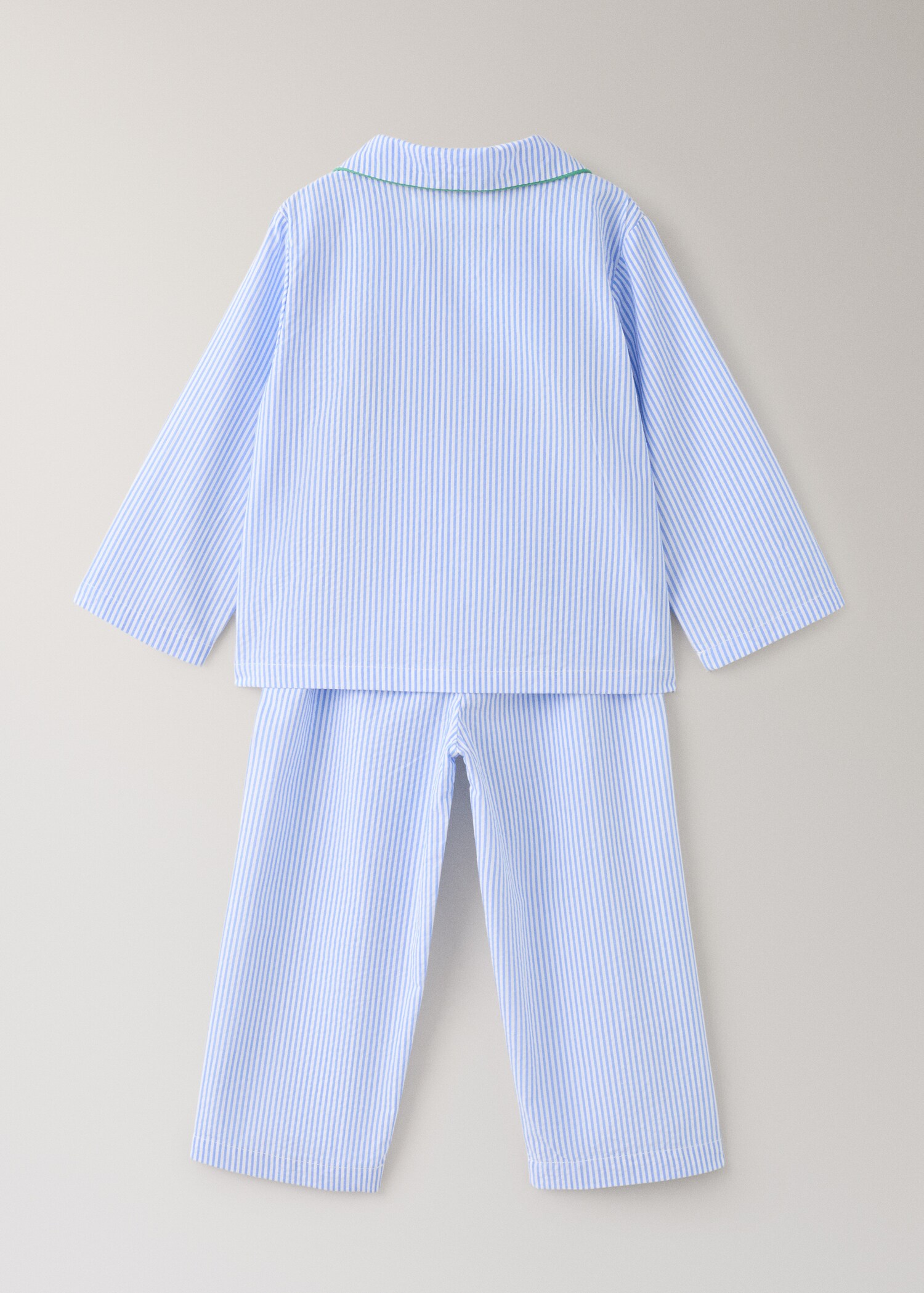Children's two-piece cotton striped pyjamas - Details of the article 1