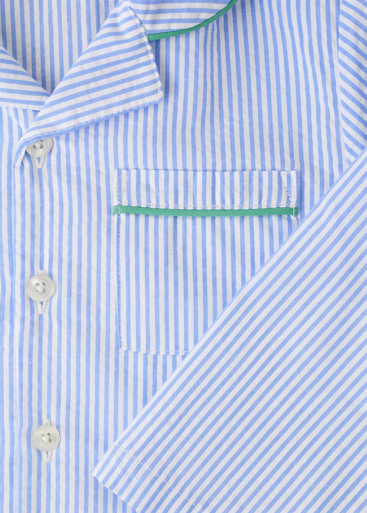 Children's two-piece cotton striped pyjamas - Details of the article 2