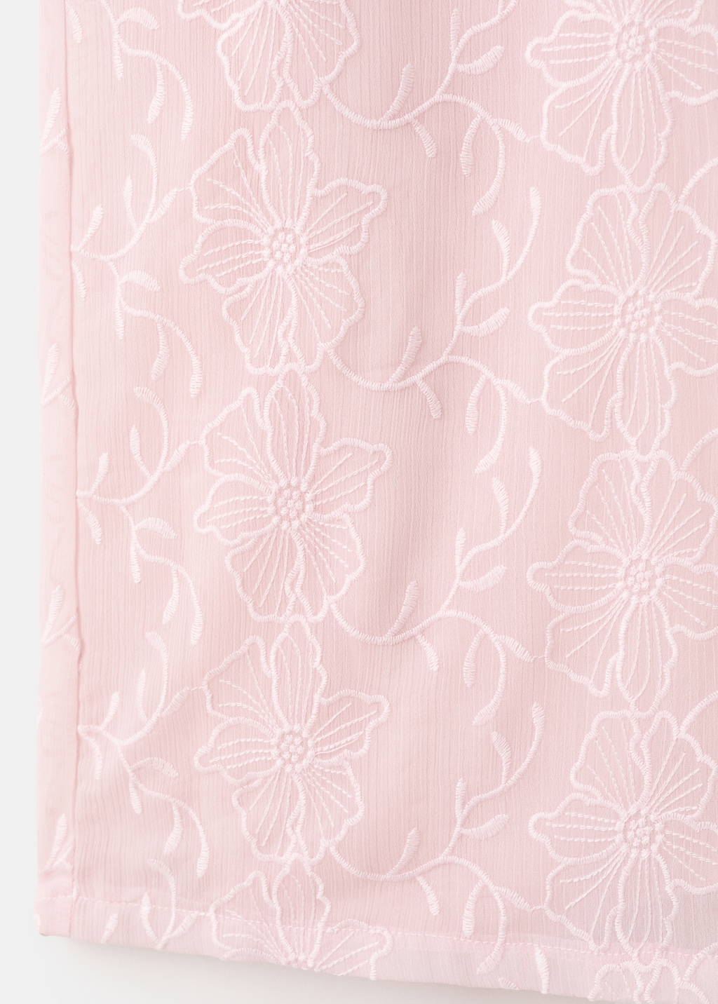 Embroidered fluid pants