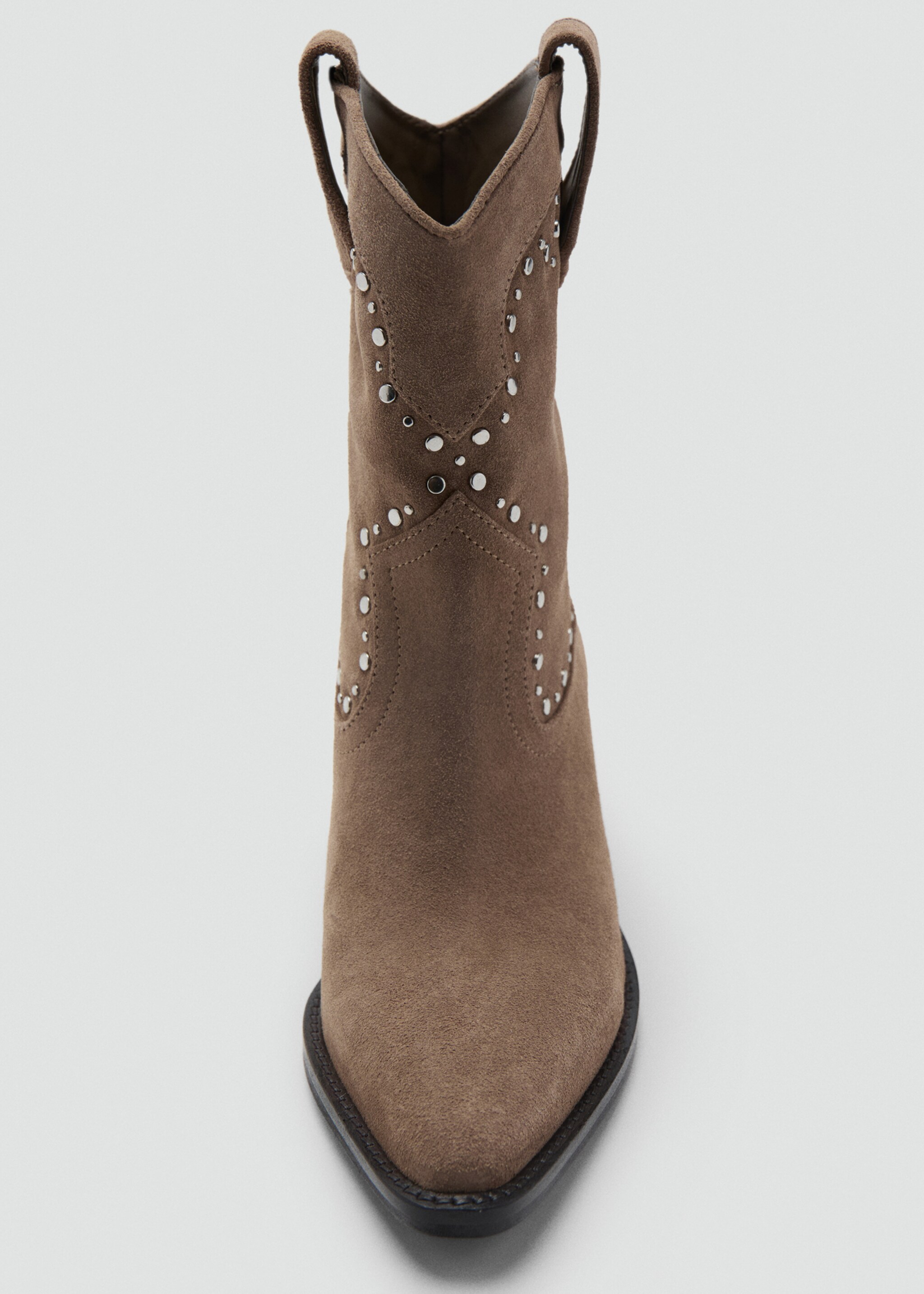 Bottines suède talon bloc - Détail de l'article 2, Sable. Ref: 27084048-00.