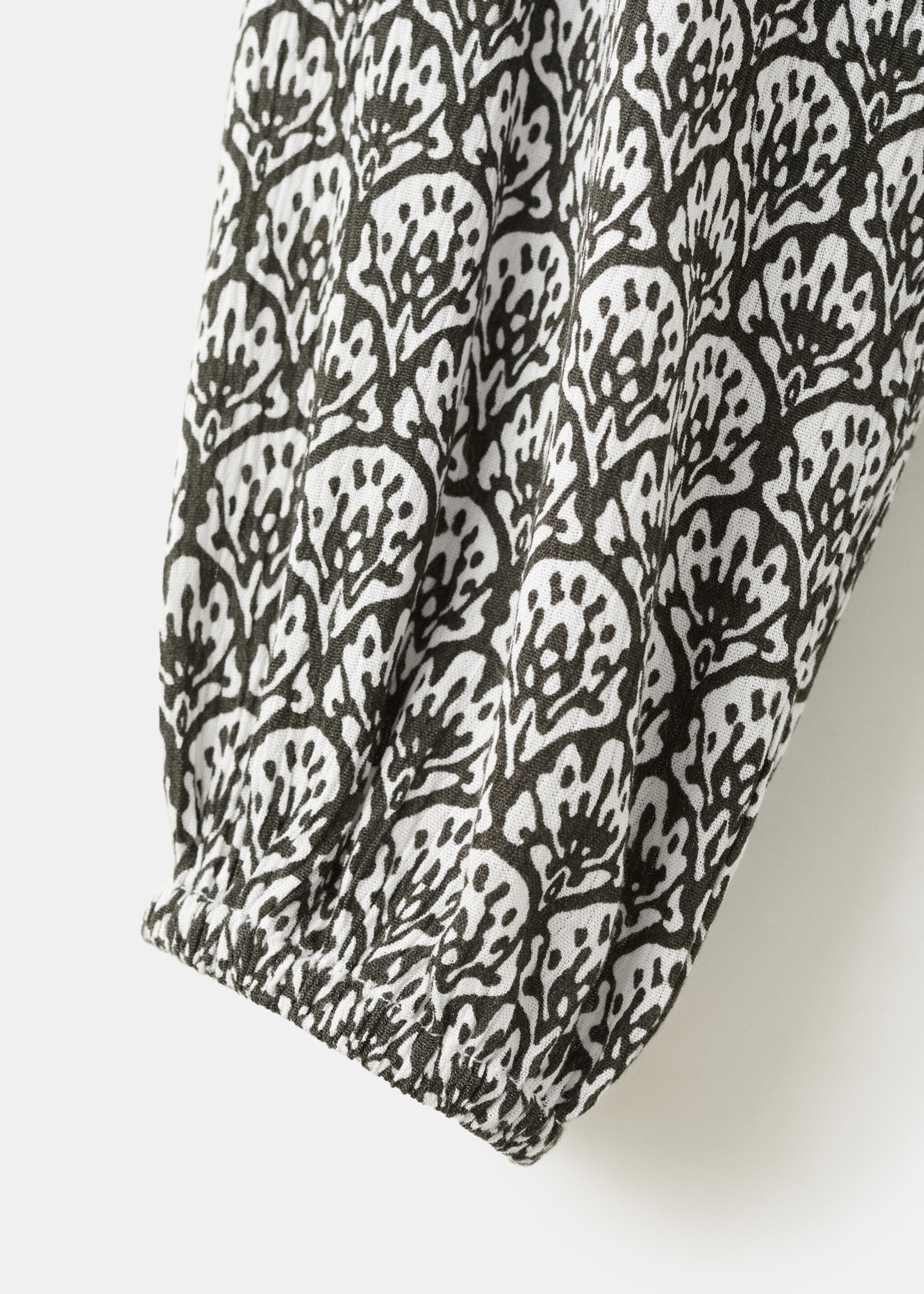 بلوزة مطبوعة منقطة - تفاصيل المنتج 8, فحمي. Ref: 27084051-00.