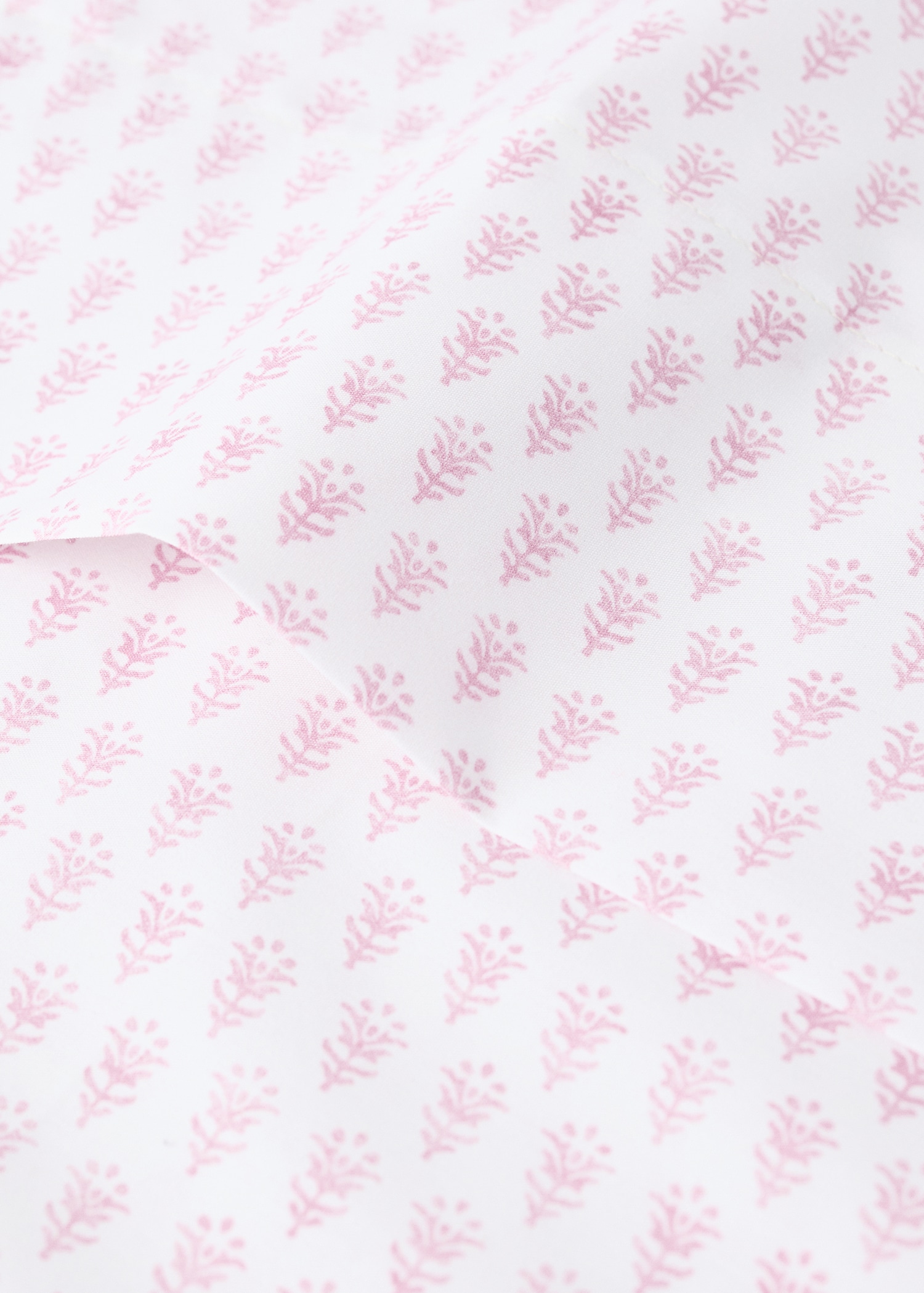 Children's top sheet in percale cotton with mini floral pattern - Details of the article 1